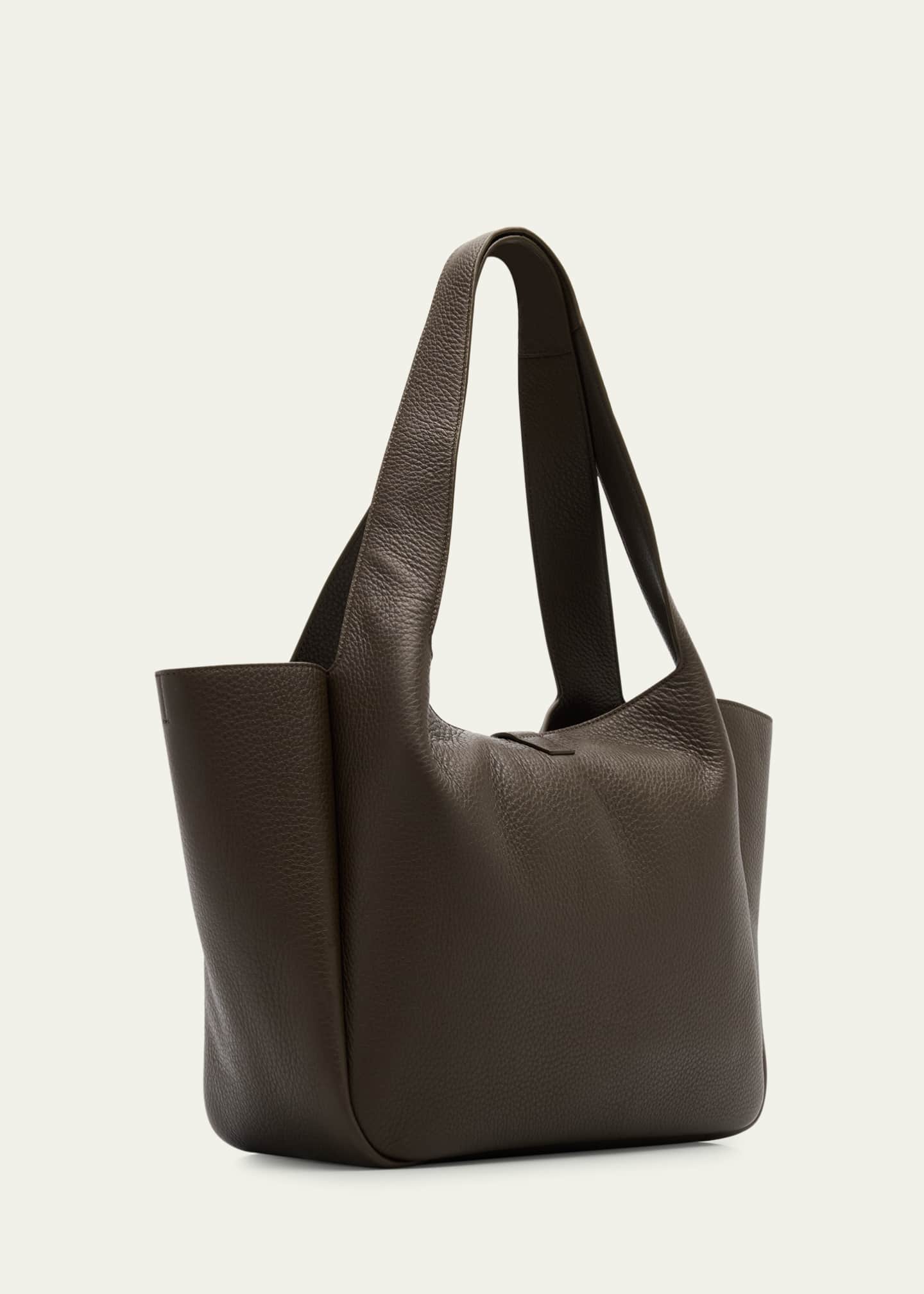 Saint Laurent Bea YSL Tote Bag in Deer Leather Image 3 of 6
