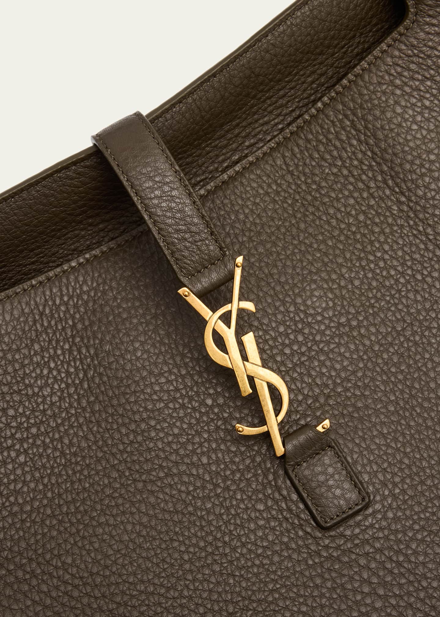 Saint Laurent Bea YSL Tote Bag in Deer Leather Image 6 of 6
