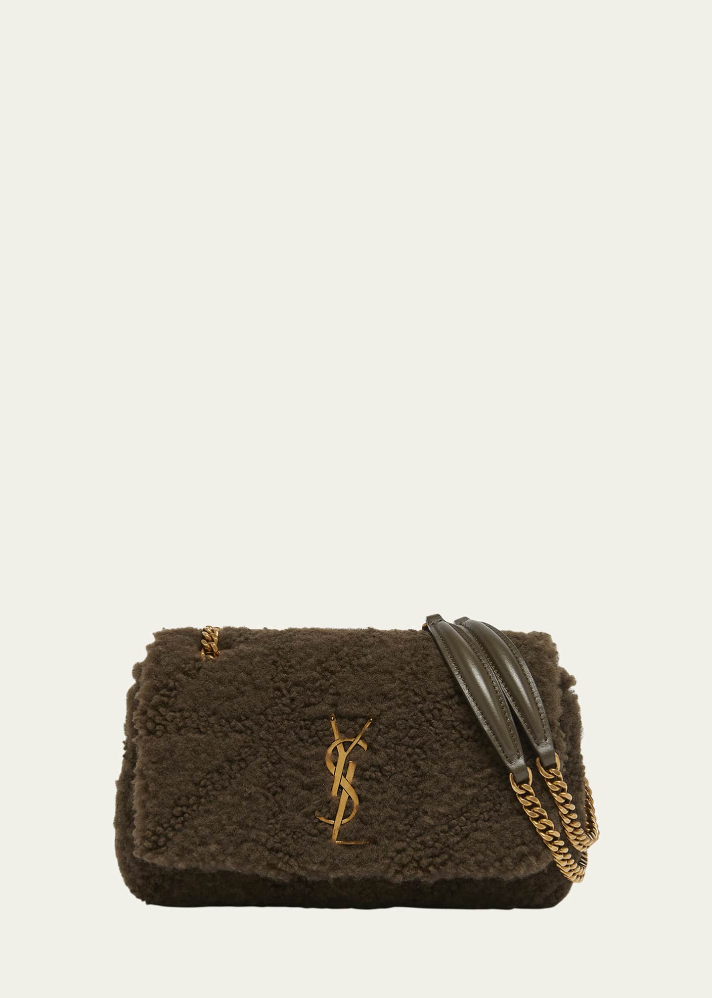 Saint Laurent Jamie Small YSL Shoulder Bag in Lamb Shearling Fur Bergdorf Goodman