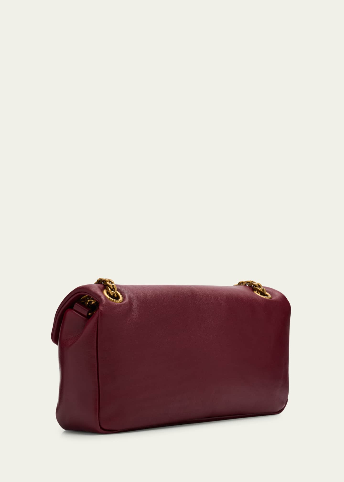 Calypso Small YSL Shoulder Bag in Smooth Padded Leather