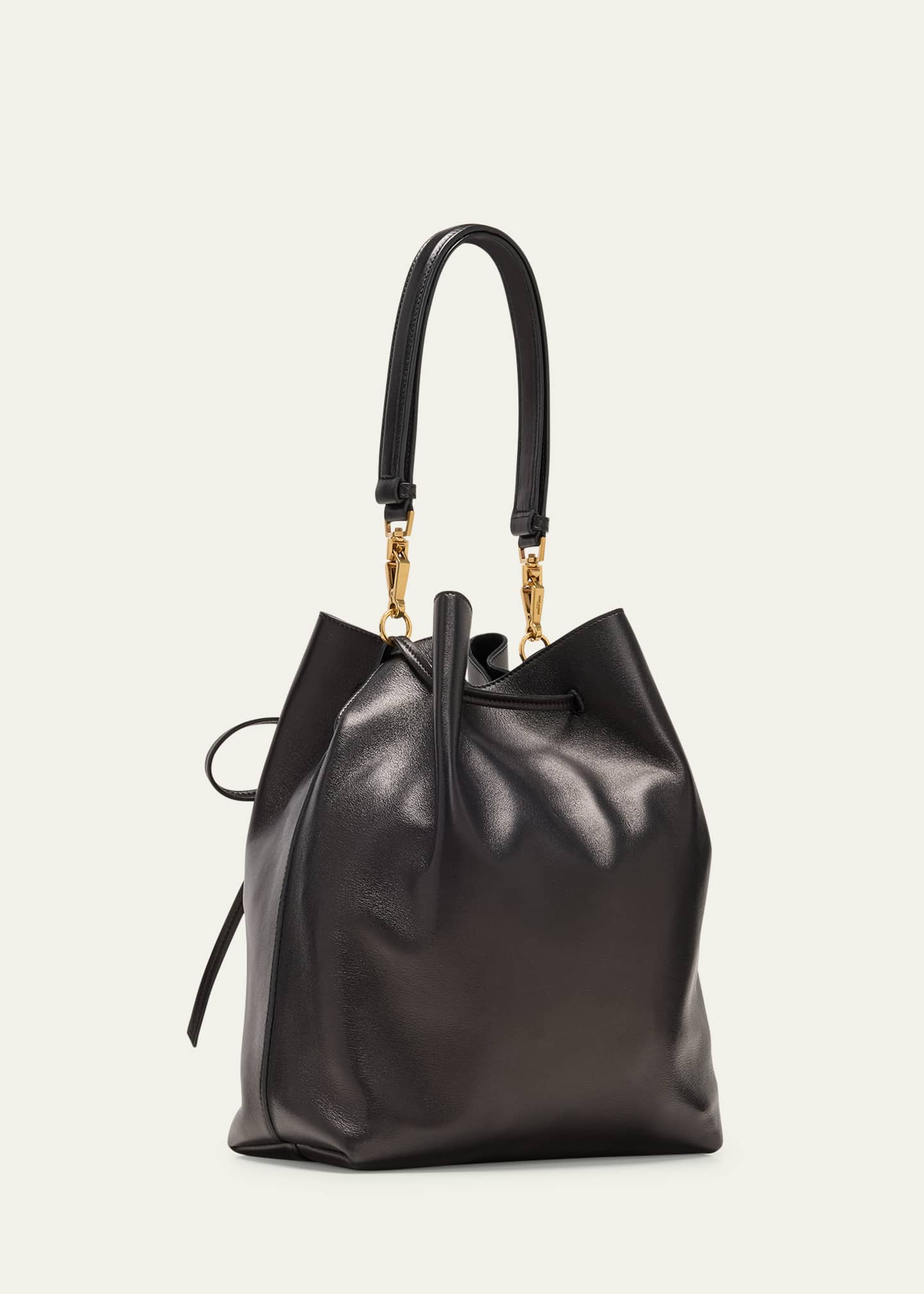 Saint Laurent Paris VII YSL Pochon Shoulder Bag in Lambskin Leather Image 3 of 5
