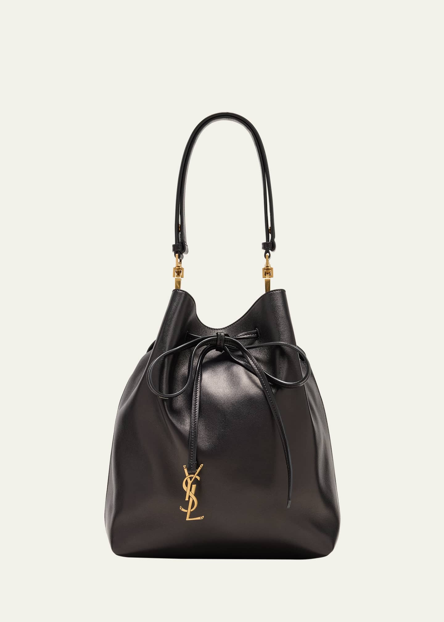 Saint Laurent Paris VII YSL Pochon Shoulder Bag in Lambskin Leather Image 1 of 5