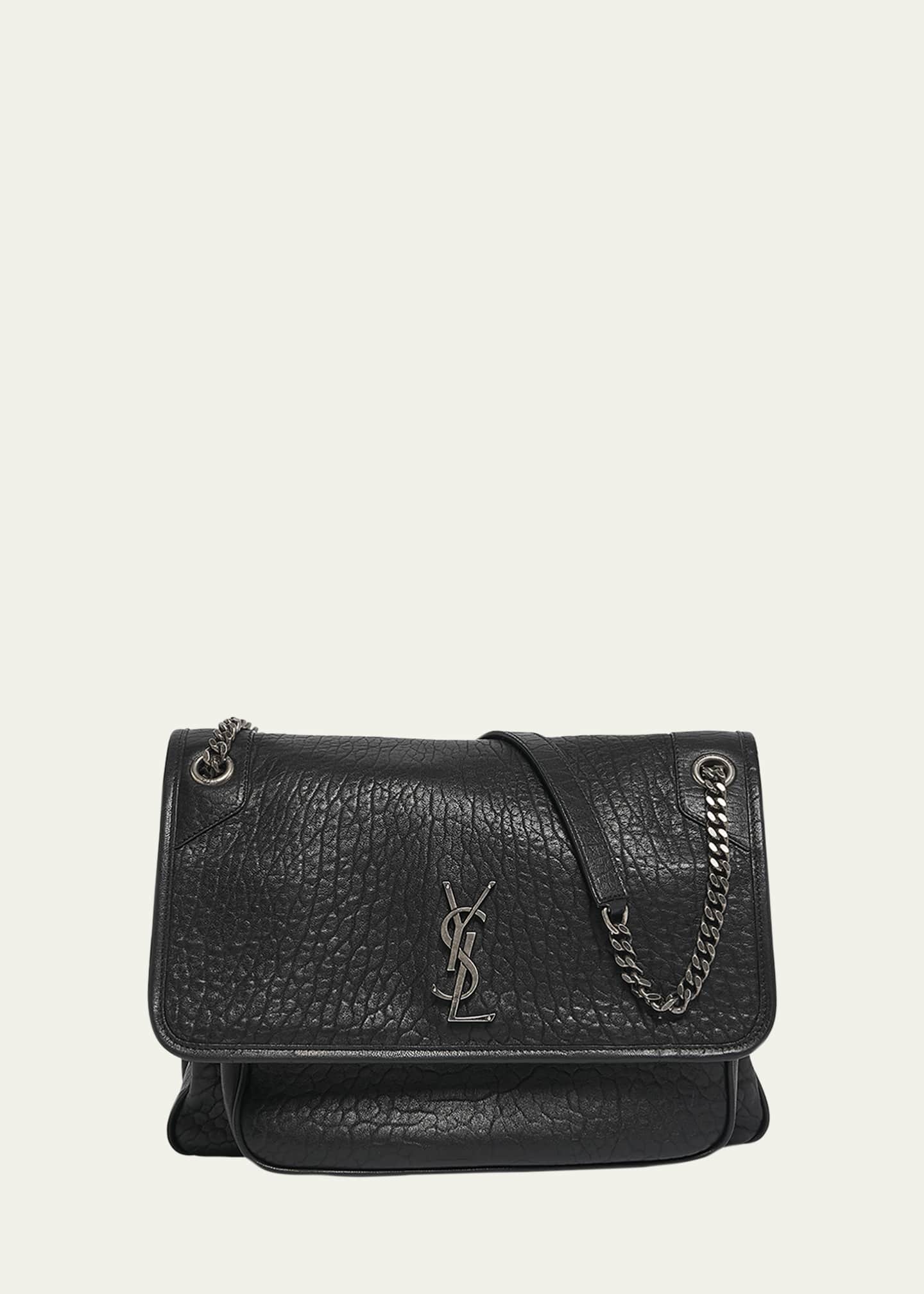 Saint Laurent Niki Large YSL Shoulder Bag in Lambskin Leather Image 1 of 5