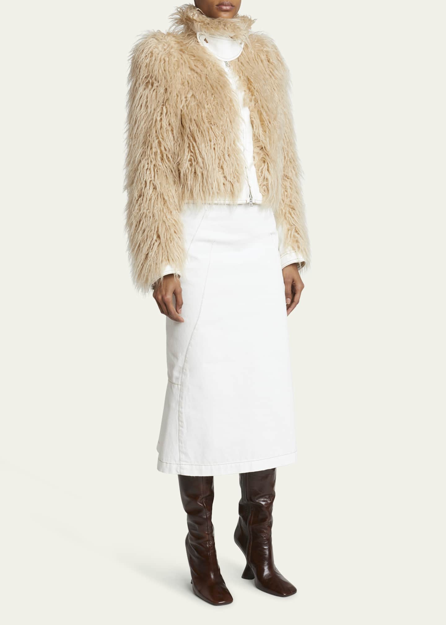 Dries Van Noten Glove Leather Wedge Knee Boots Bergdorf Goodman