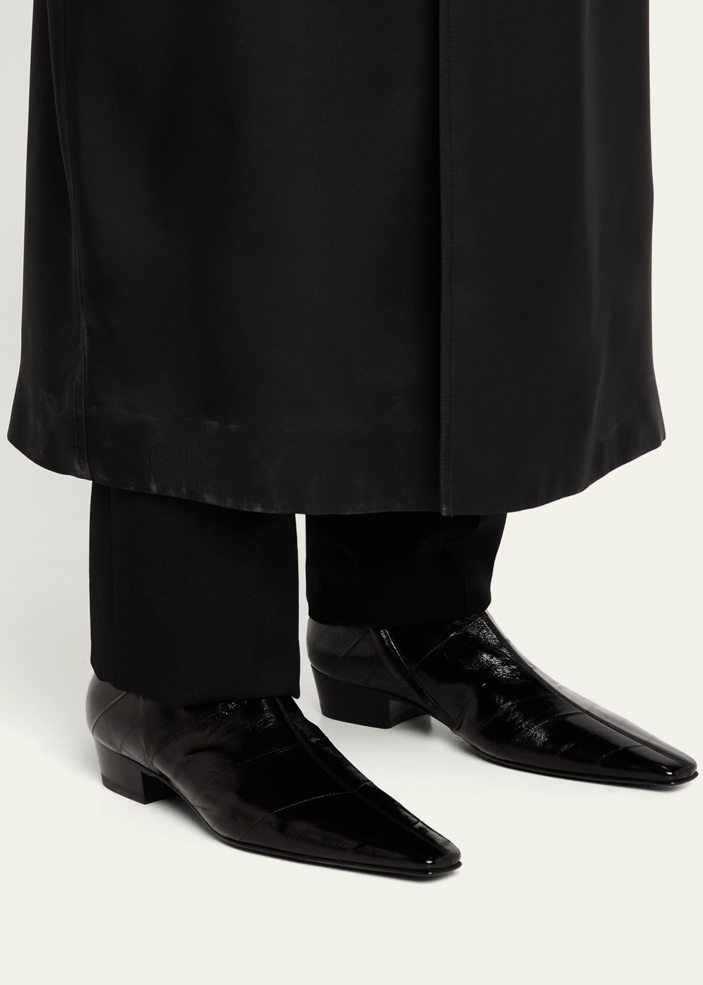 Saint Laurent Men's Paolo 30 Zip Ankle Boots Image 2 of 6
