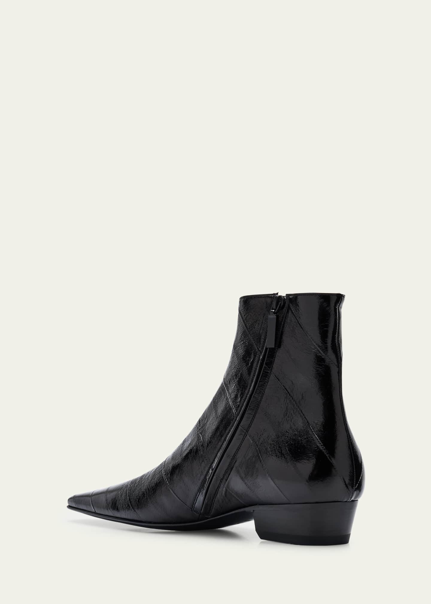 Saint Laurent Men's Paolo 30 Zip Ankle Boots Image 4 of 6