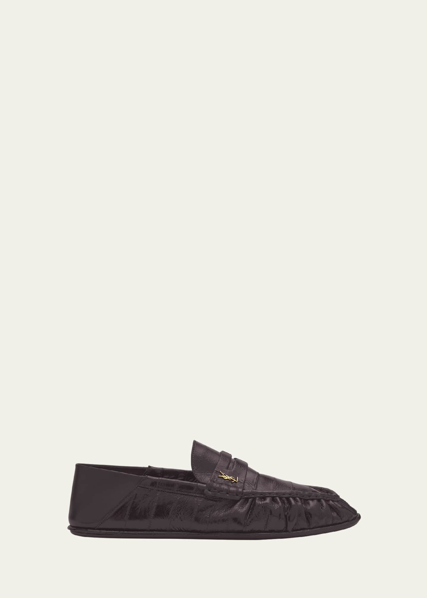 Saint Laurent Mens' Le Loafer Eel Penny Loafers Image 1 of 4