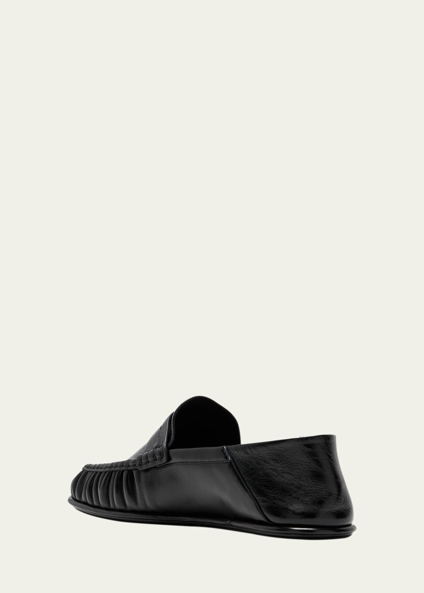 Saint Laurent Men's Le Loafer Leather Penny Loafers Image 4 of 5