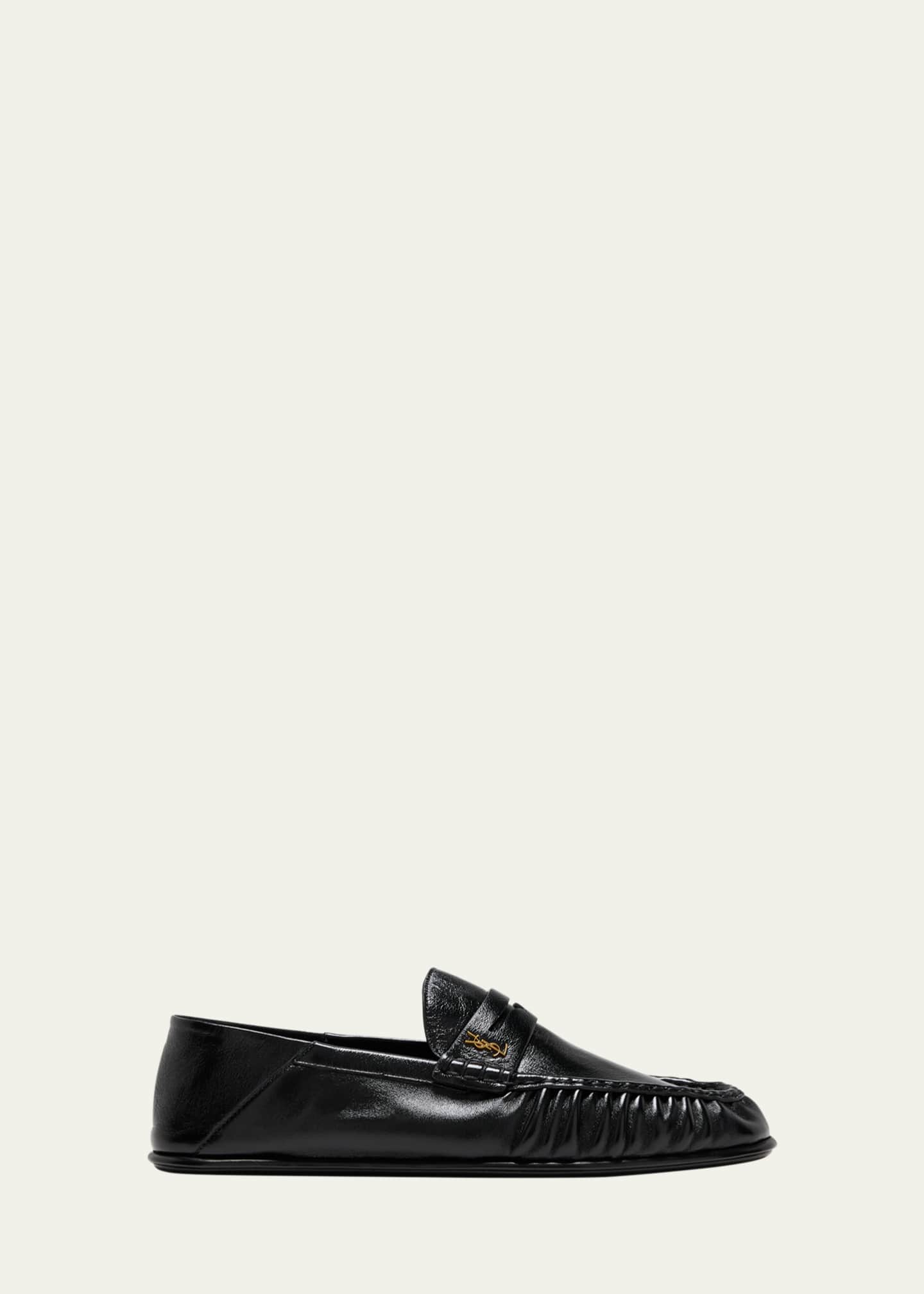 Saint Laurent Men's Le Loafer Leather Penny Loafers Image 1 of 5