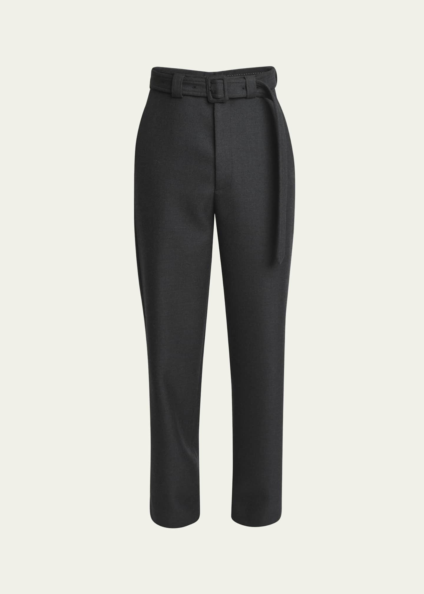 Dries Van Noten Men's Wool-Blend Gabardine Belted Pants - Bergdorf Goodman