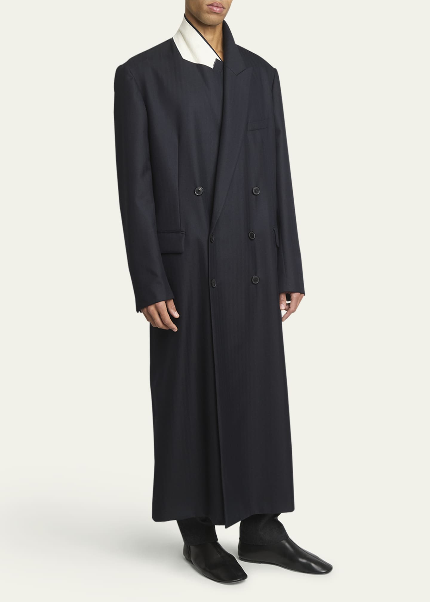 Dries Van Noten Men s Ritson Herringbone Overcoat Bergdorf Goodman