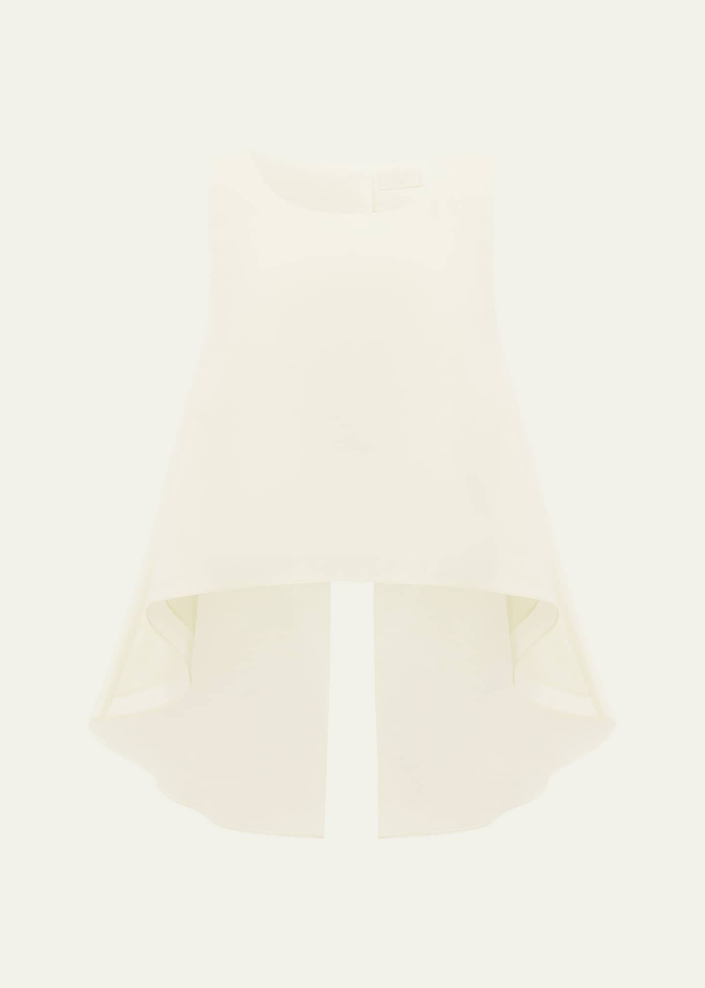 Posse Lucas Boat-Neck High-Low Sleeveless Cotton Top Image 1 of 5