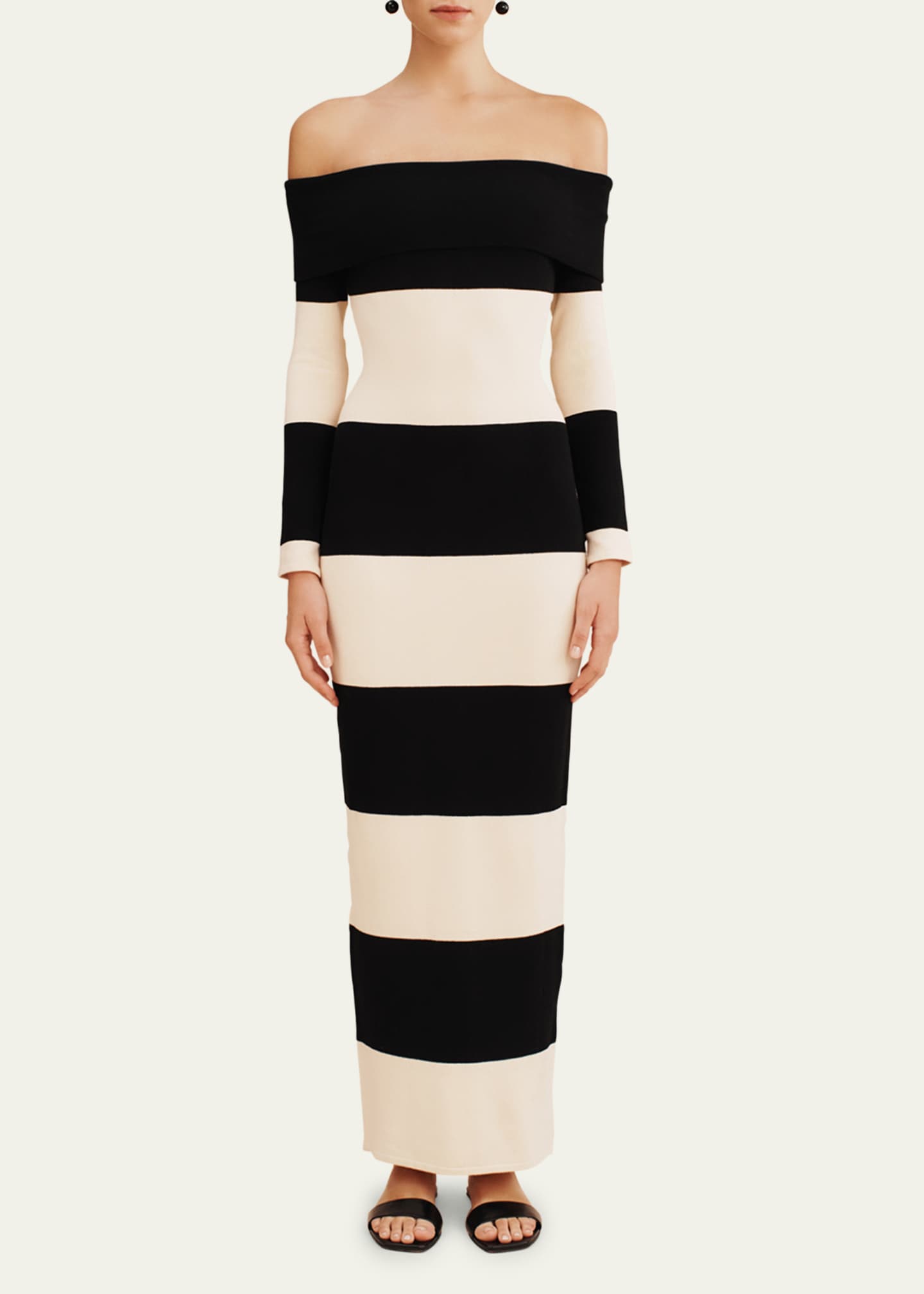 Shoulder stripe dress hot sale