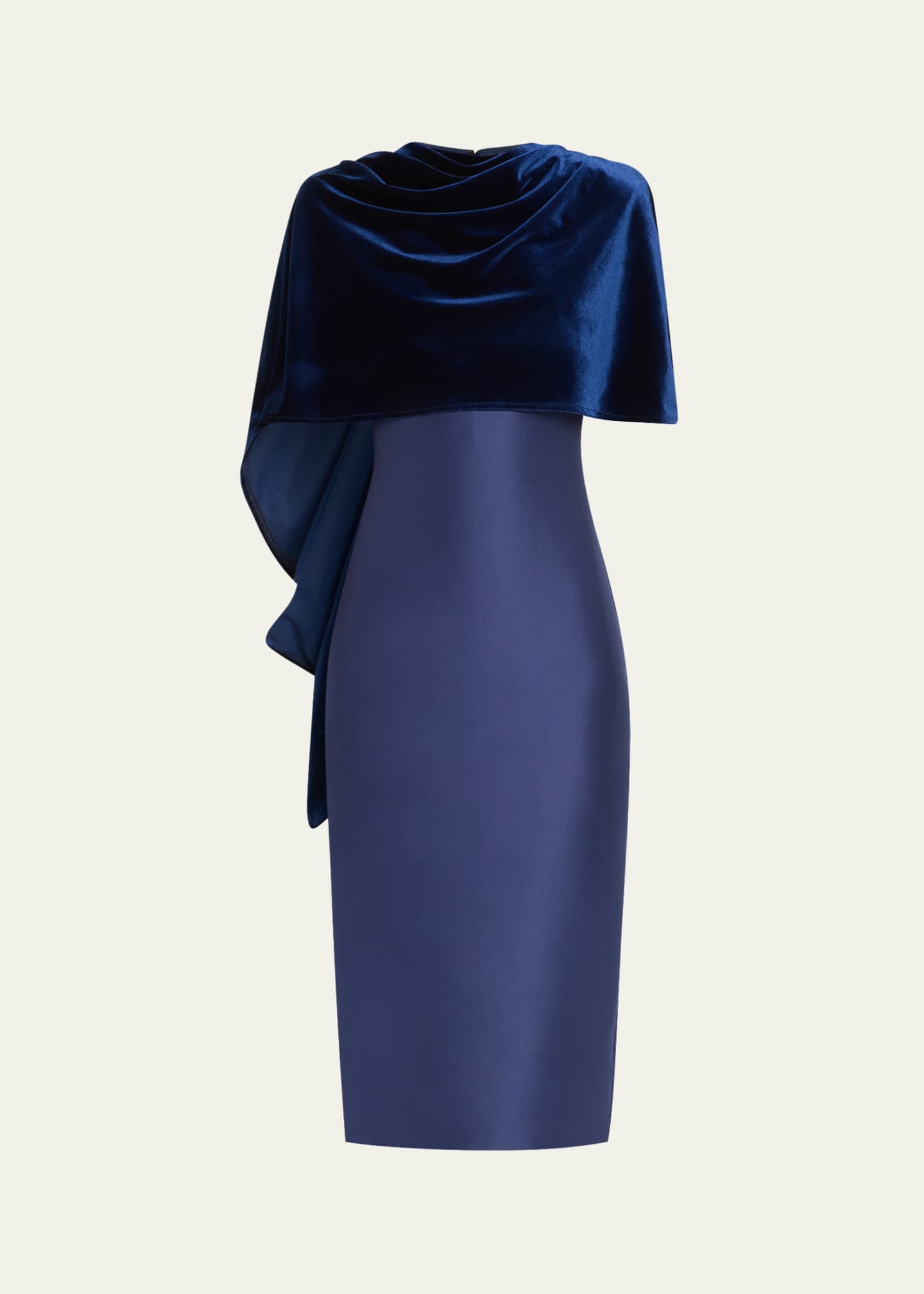 Velvet wrap midi dress cheap