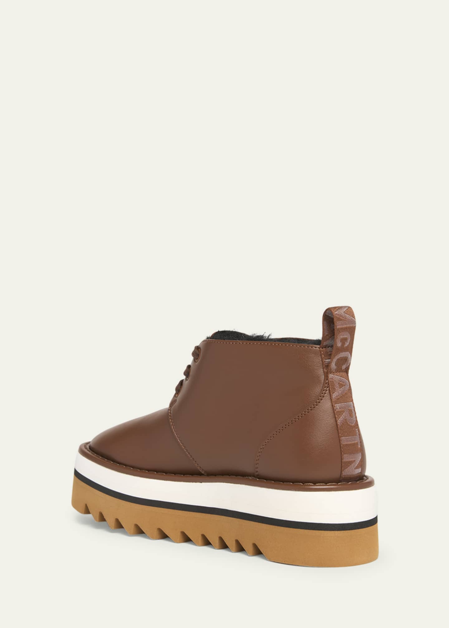 Stella McCartney Sneakelyse Vegan Lace-Up Platform Booties Image 4 of 5