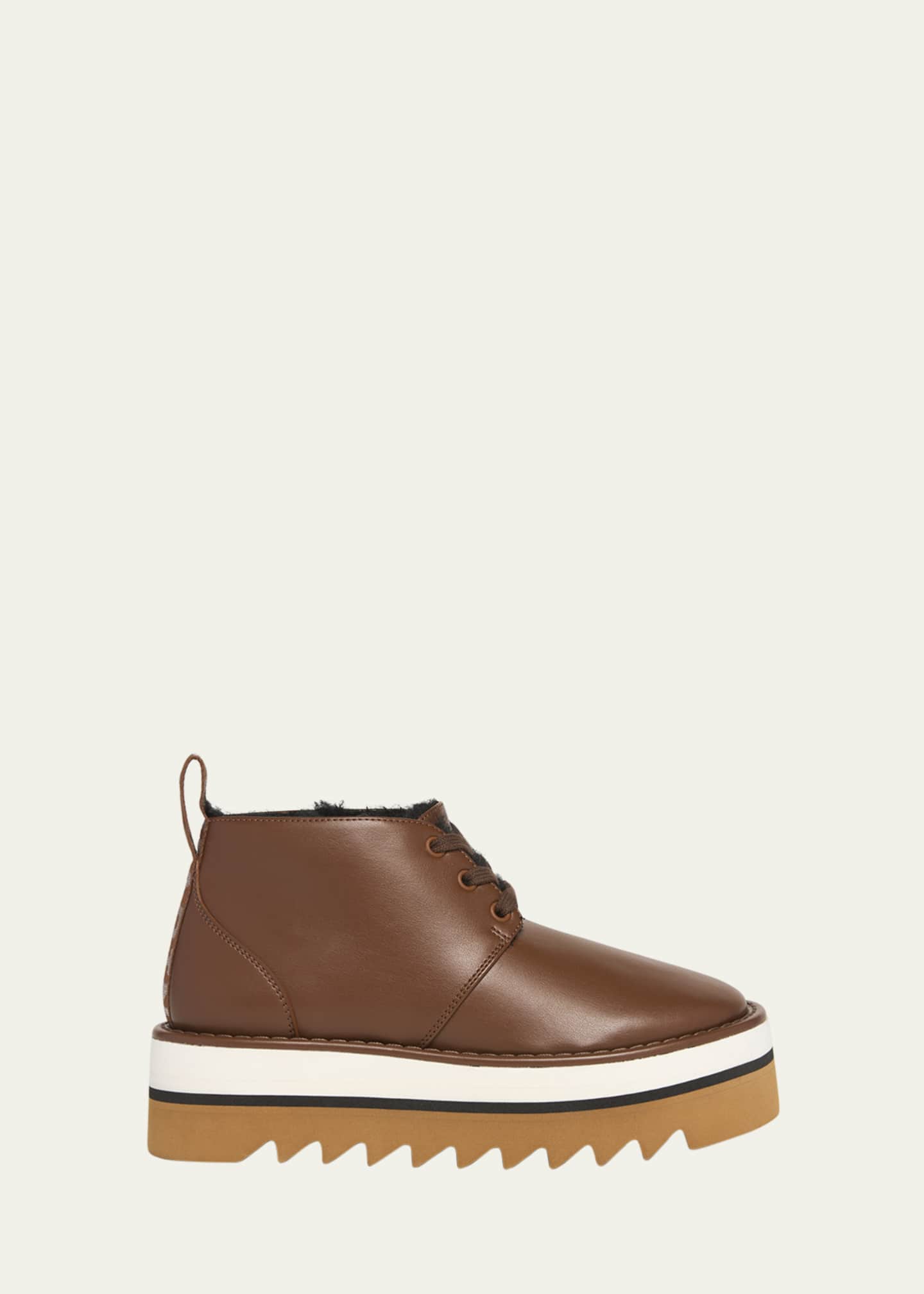Stella McCartney Sneakelyse Vegan Lace-Up Platform Booties Image 1 of 5