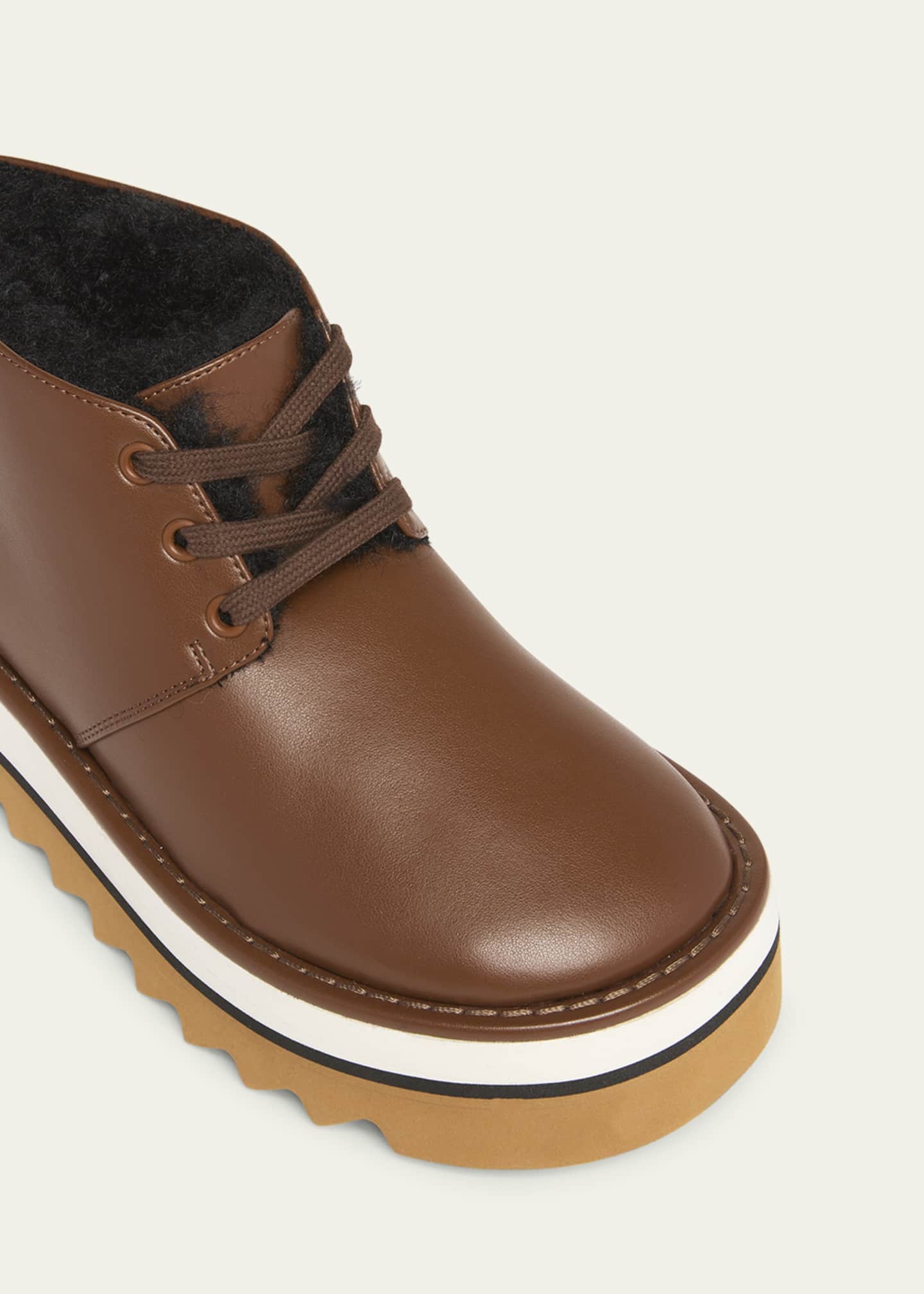 Stella McCartney Sneakelyse Vegan Lace-Up Platform Booties Image 5 of 5