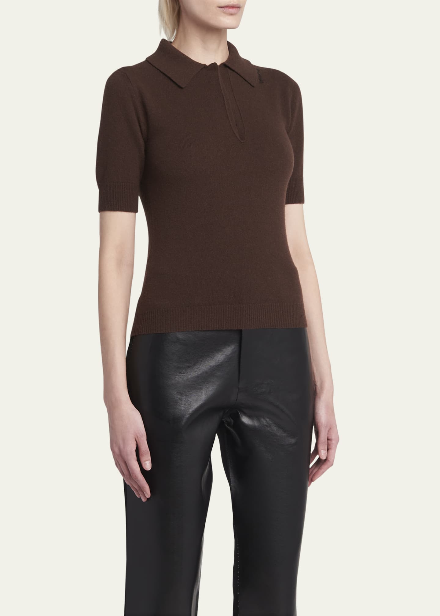 Marni Slim Polo Wool Cashmere Sweater Image 4 of 5