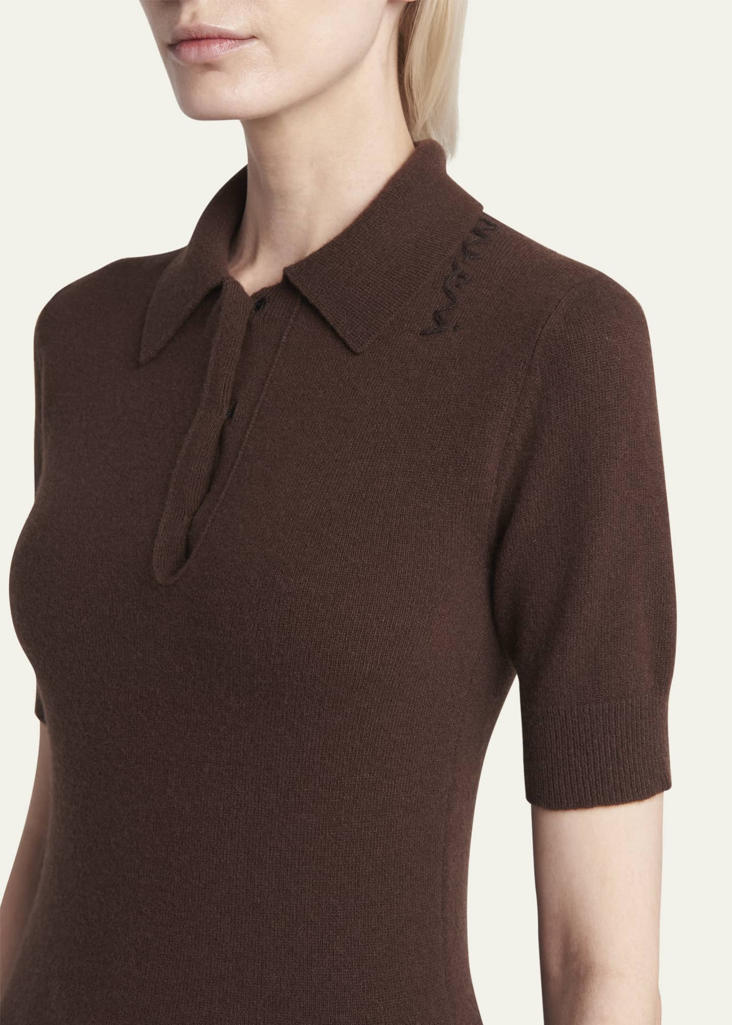 Marni Slim Polo Wool Cashmere Sweater Image 5 of 5