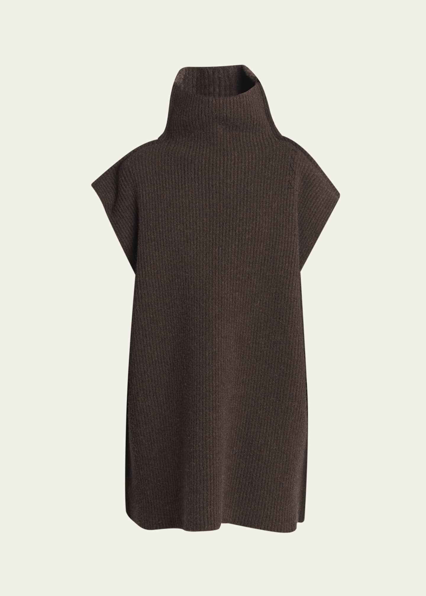 Oversized ribbed turtleneck sweater online