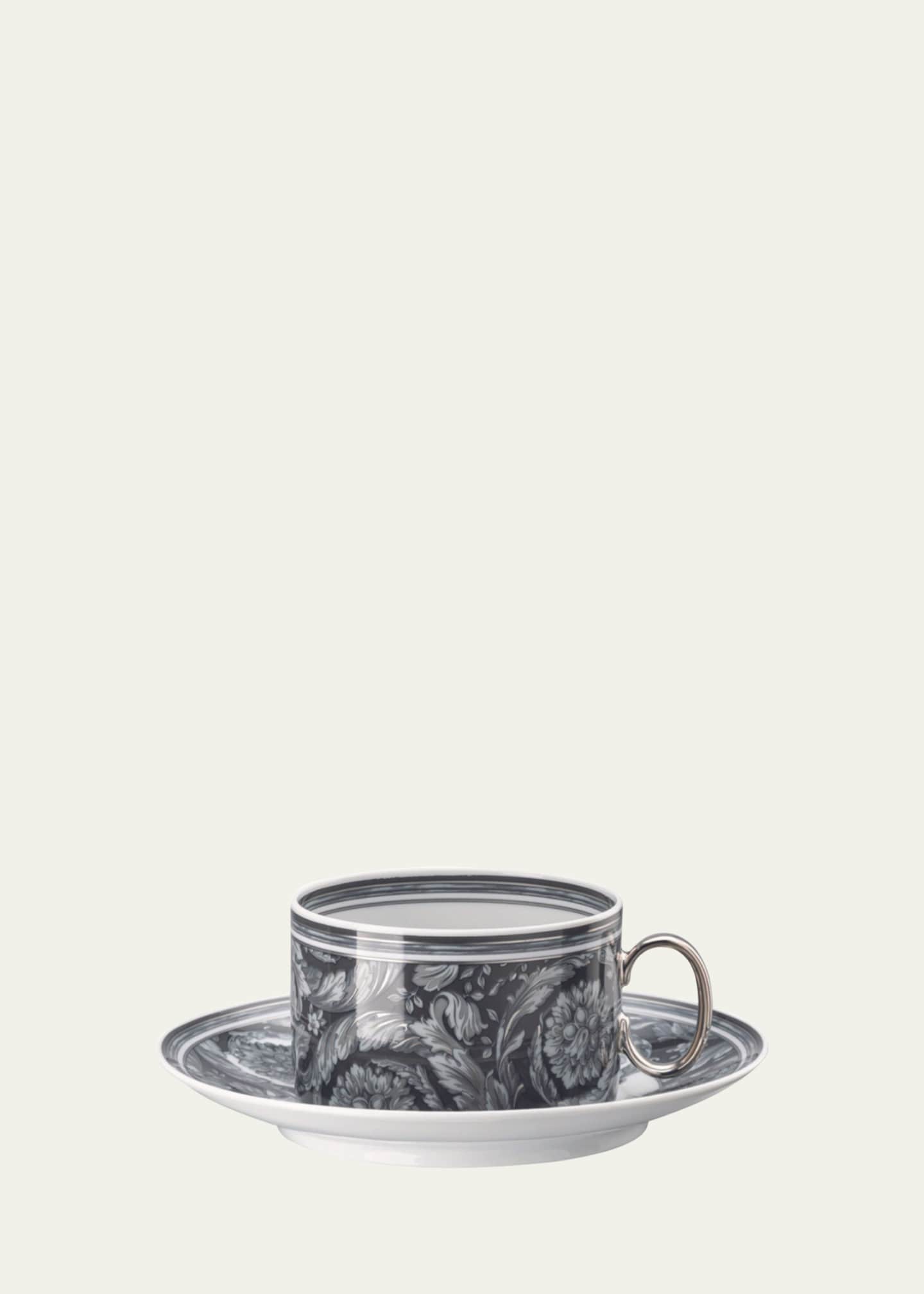 Versace Barocco Haze Tea Cup & Saucer, 6 oz.