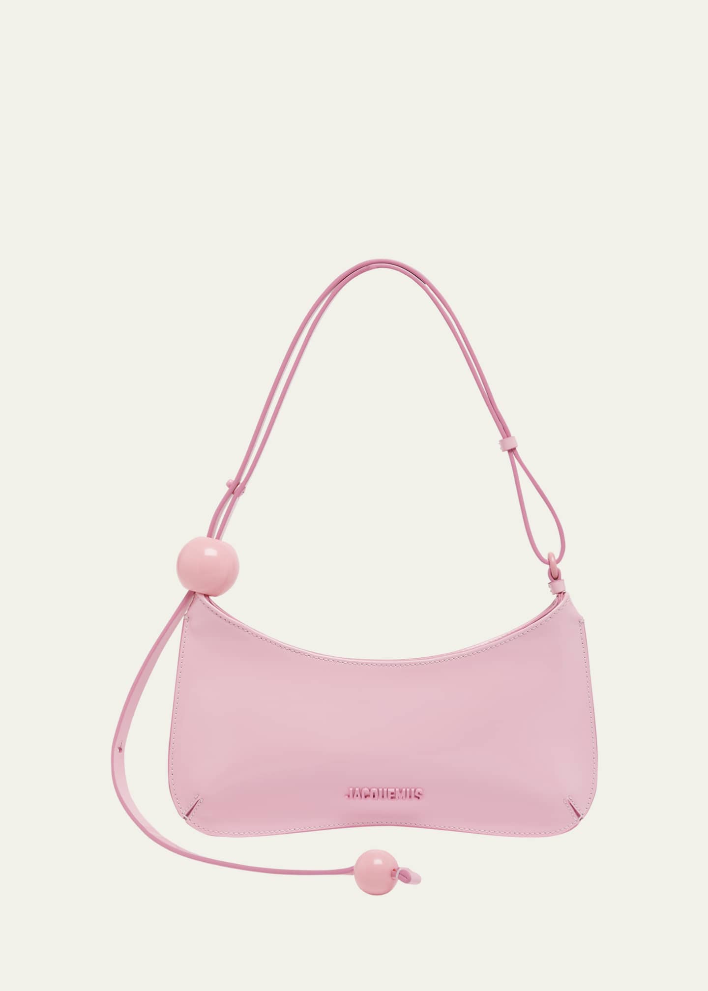 Jacquemus Le Bisou Perle Leather Shoulder Bag Image 1 of 5