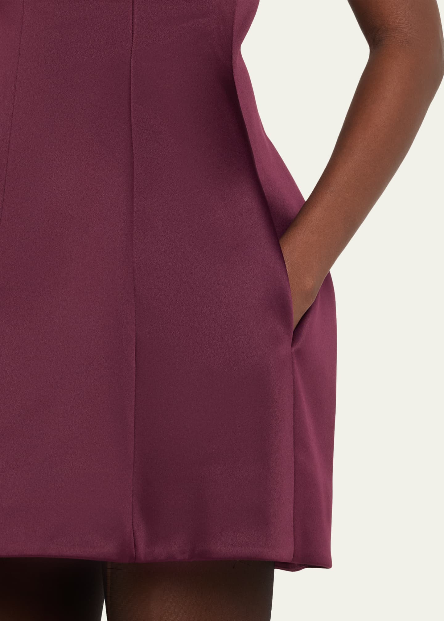 strapless open back dress AZELMA DRESS