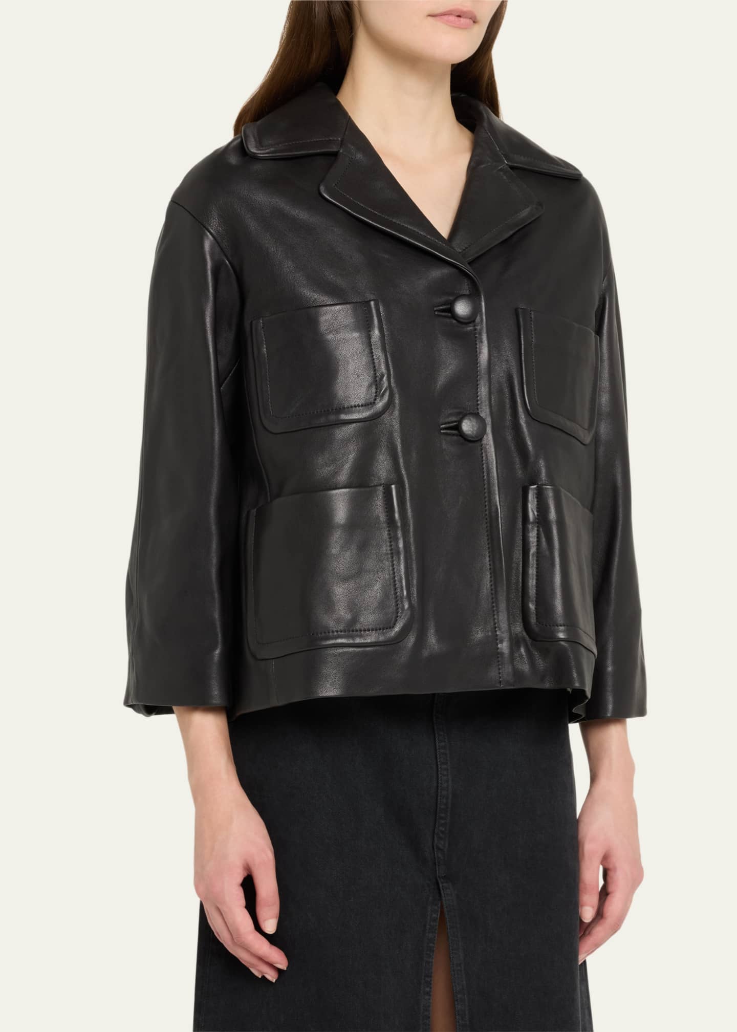 Marc Jacobs Lady Leather Jacket Bergdorf Goodman