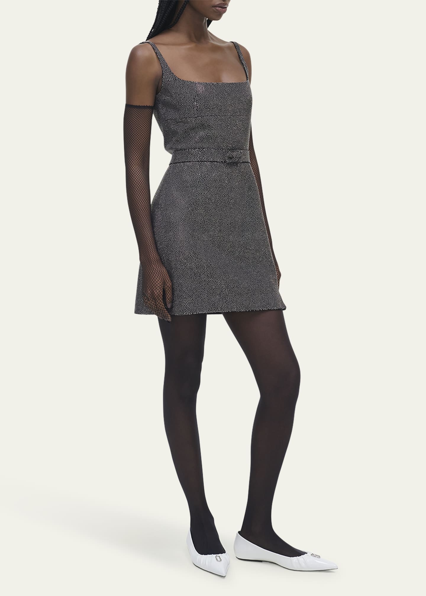 Marc Jacobs Studded Sleeveless Mini Dress Image 4 of 5