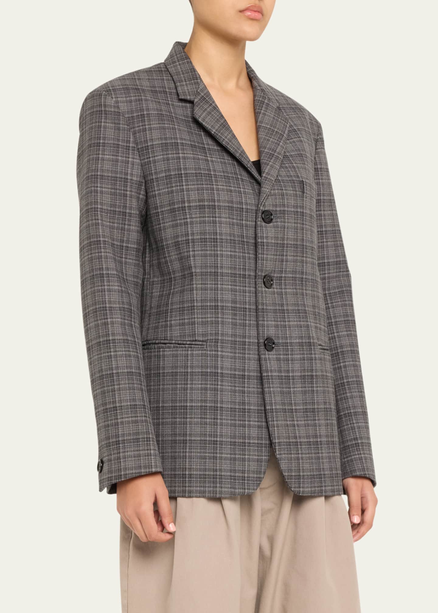 MERYLL ROGGE Wool Check Blazer Image 3 of 4