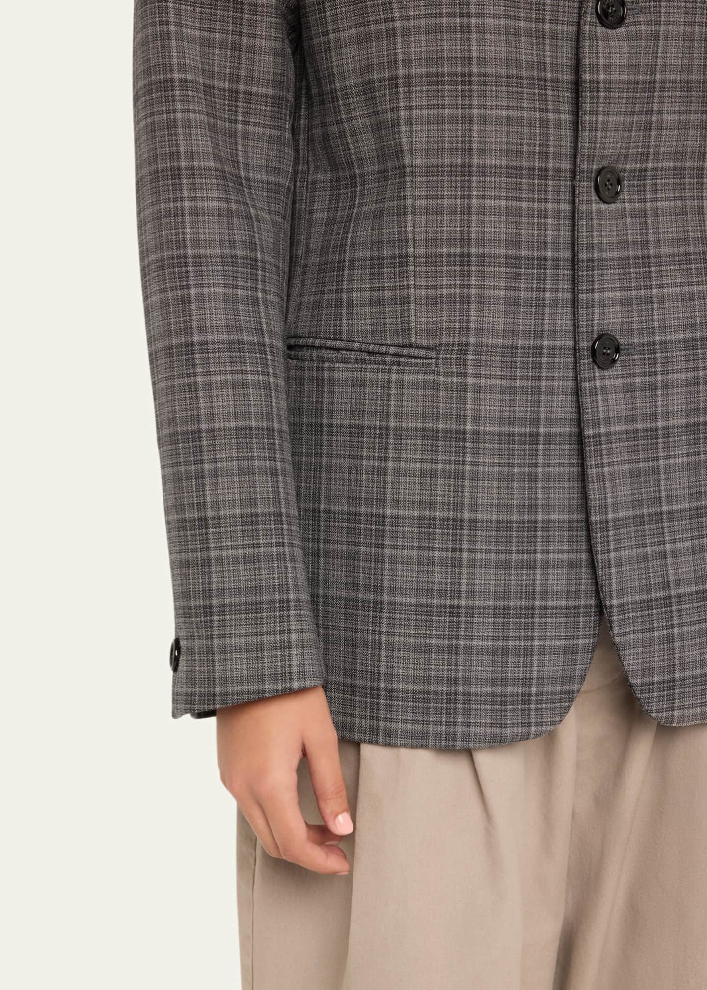 MERYLL ROGGE Wool Check Blazer Image 4 of 4