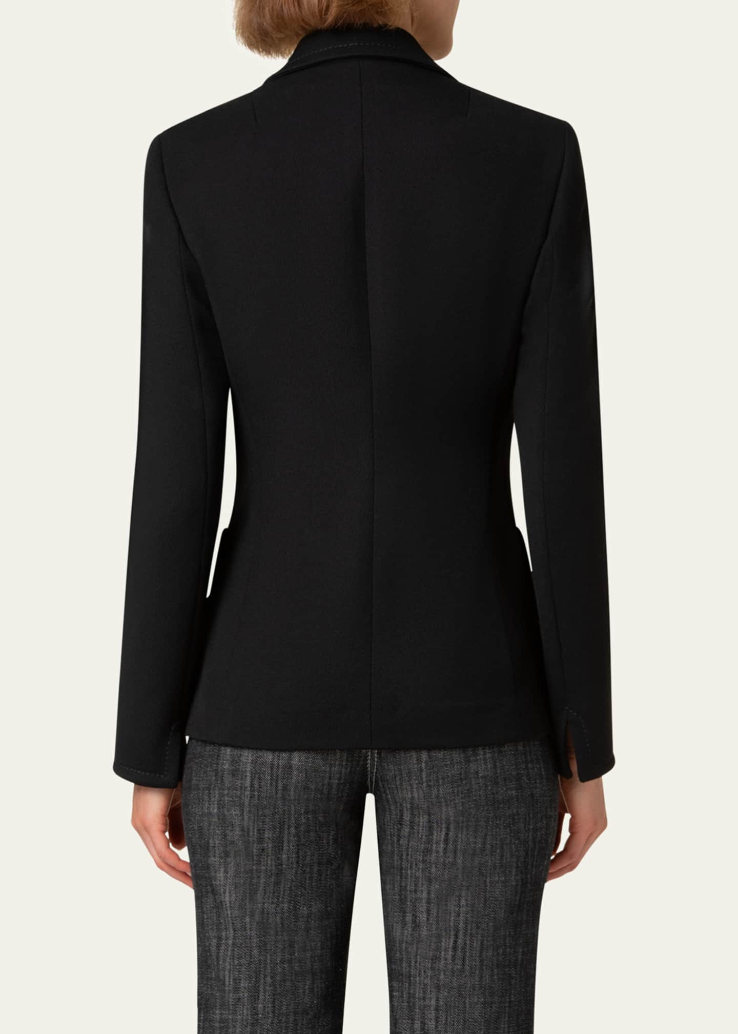 Akris punto Two-Button Wool Blazer Image 3 of 5