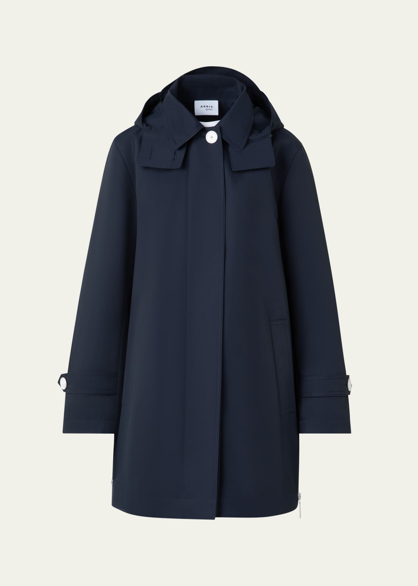 Akris punto Hooded Two-Tone Jacket Image 1 of 5