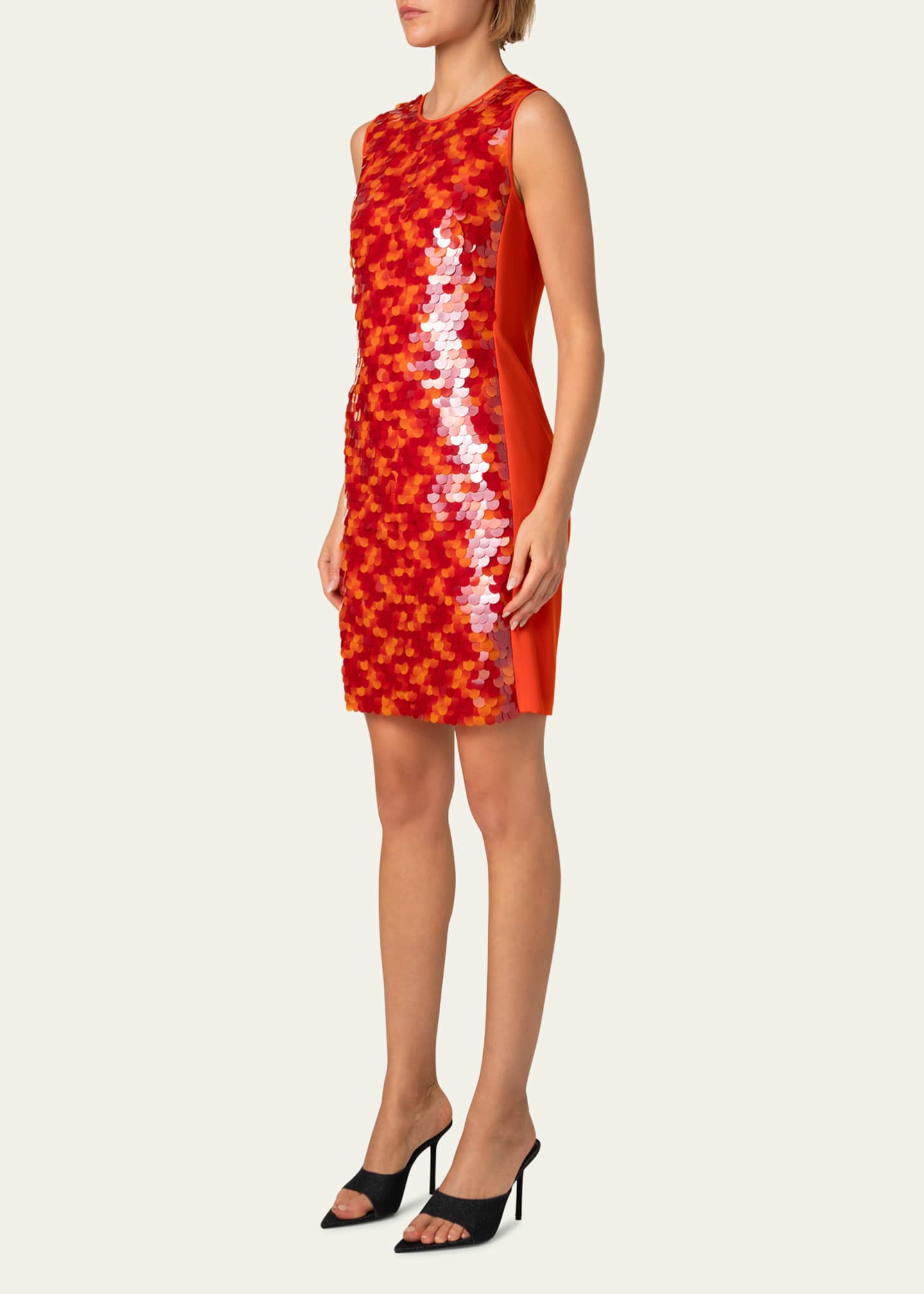 Akris punto Sequined Mini Dress Image 4 of 5