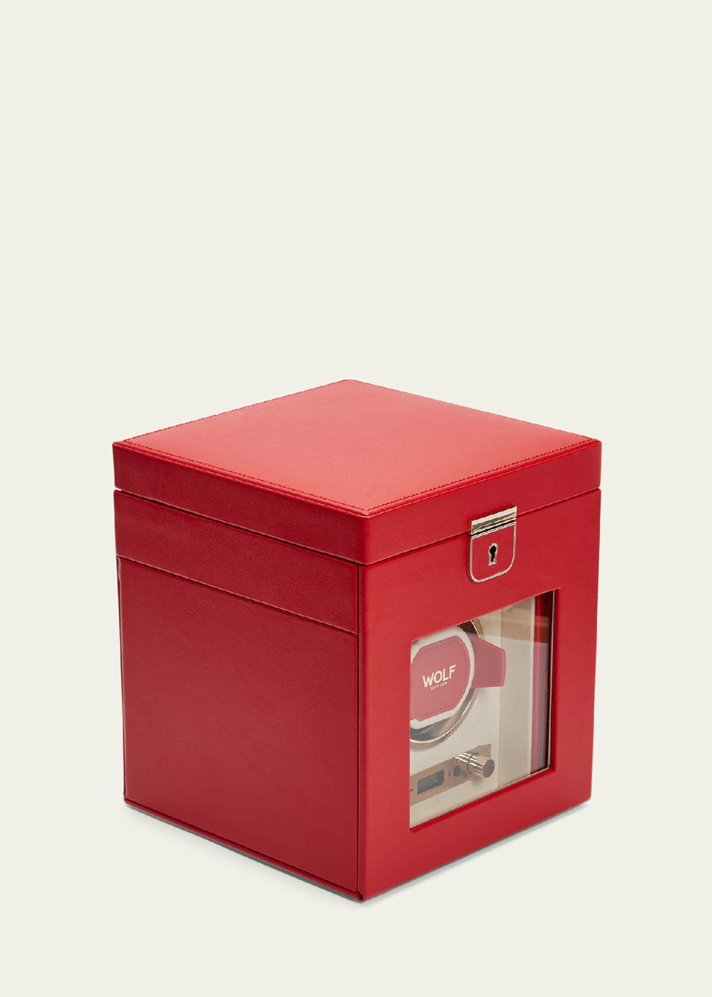WOLF Palermo Single Watch Winder with Storage Image 2 of 5