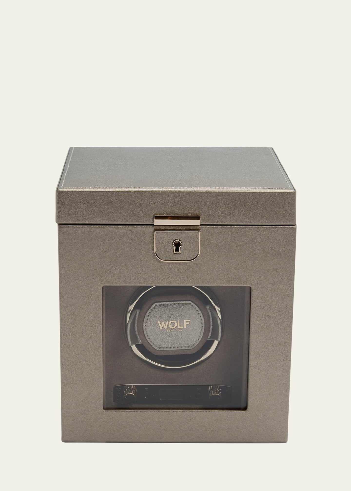WOLF Palermo Single Watch Winder with Storage Image 1 of 5