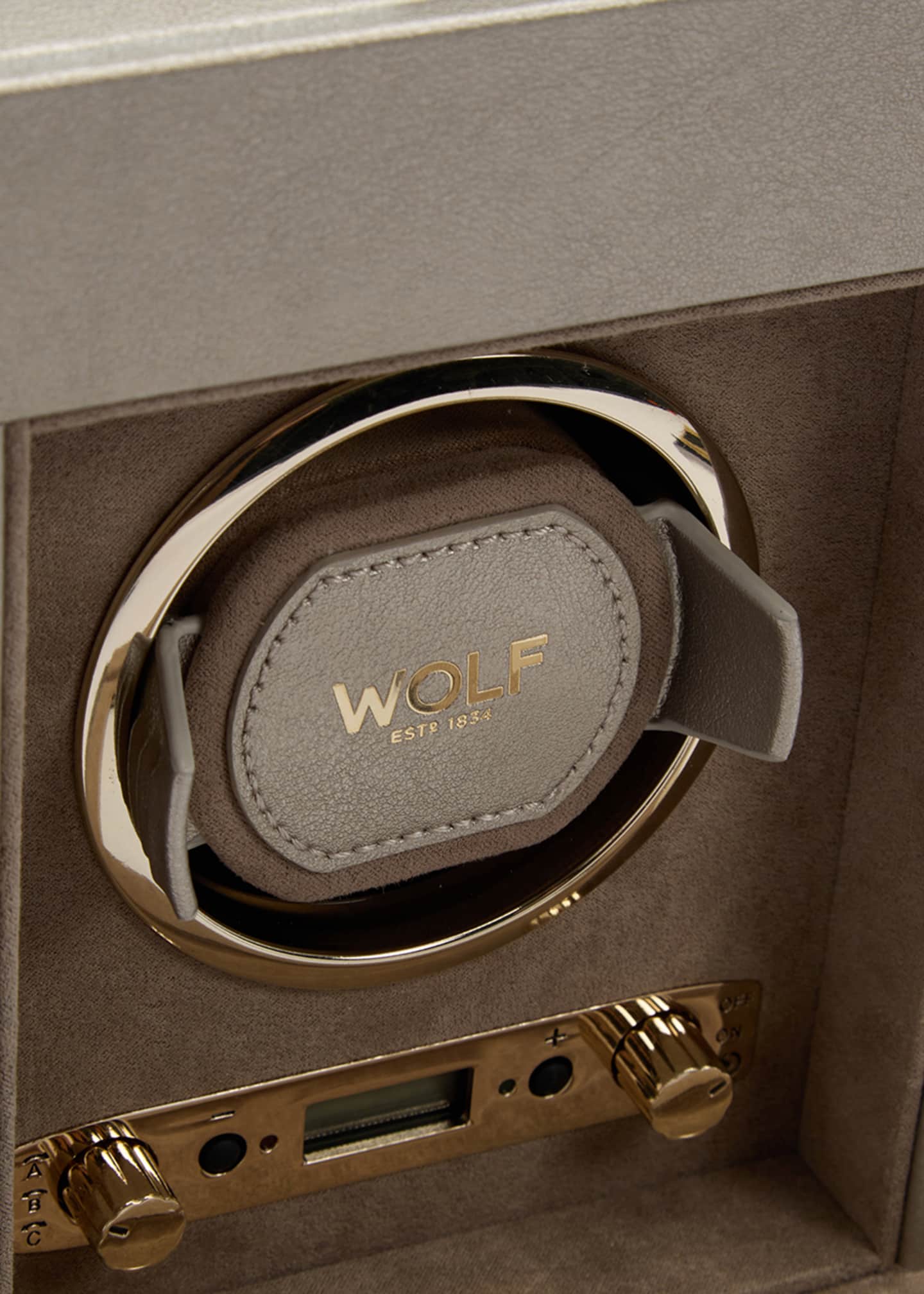WOLF Palermo Single Watch Winder with Storage Image 5 of 5