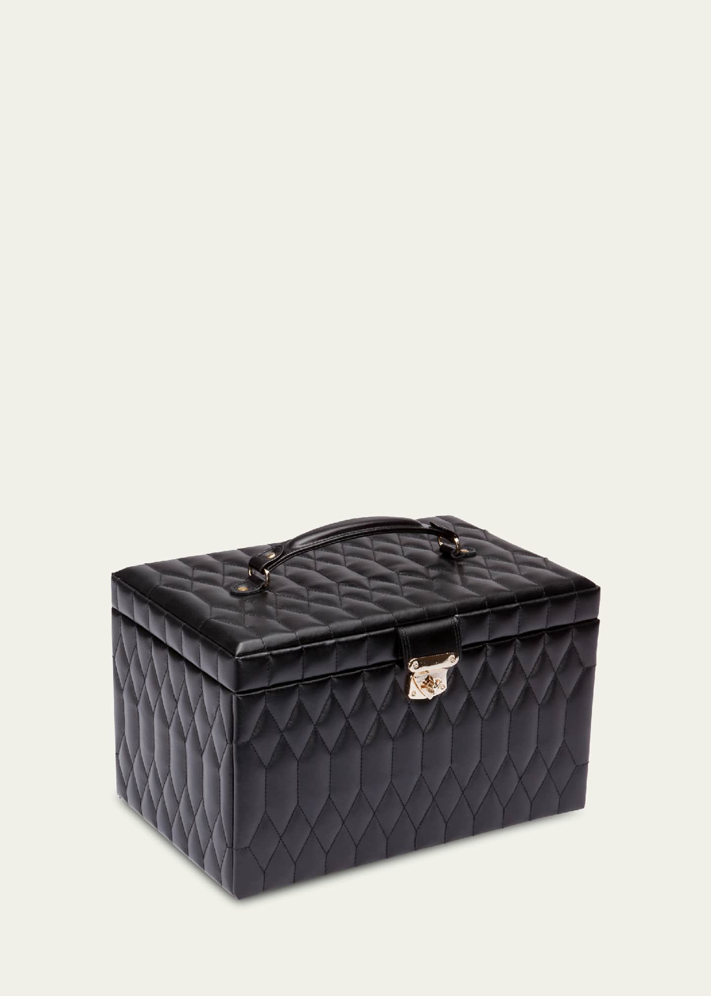 WOLF Caroline Black Extra Large Jewelry Case Image 2 of 5