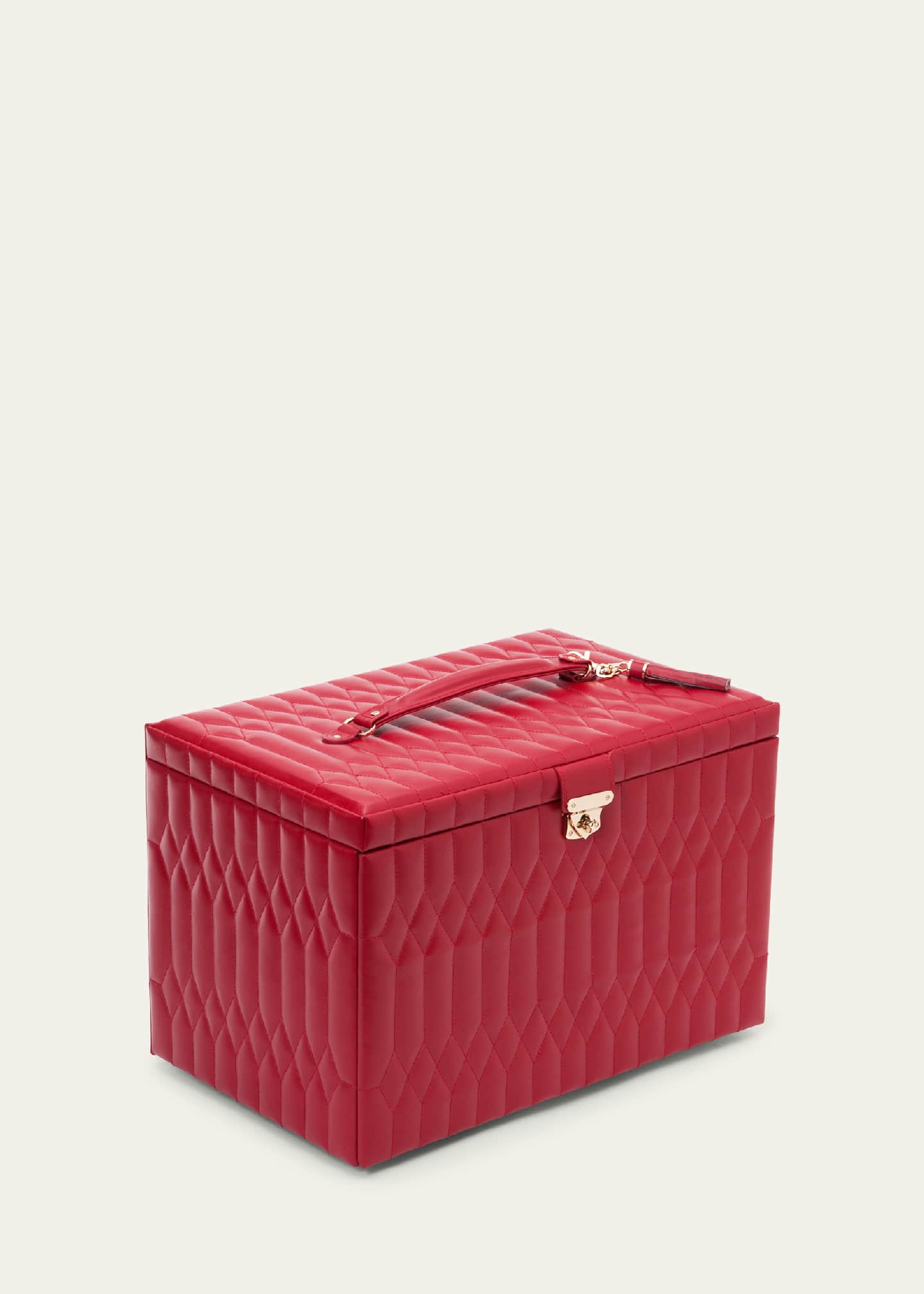 WOLF Caroline Red Extra Large Jewelry Case Image 2 of 5