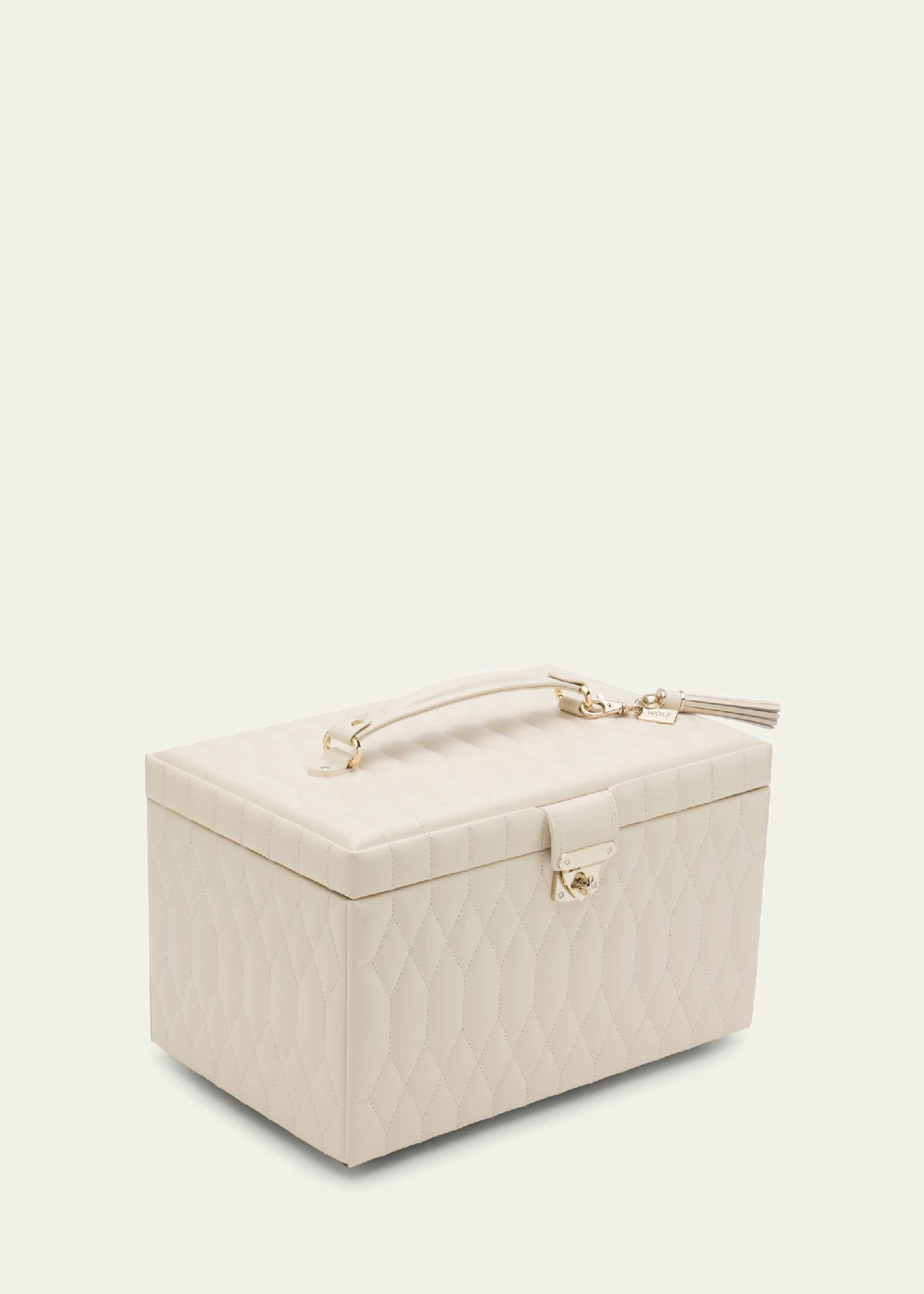 WOLF Caroline Ivory Large Jewelry Case Image 2 of 5