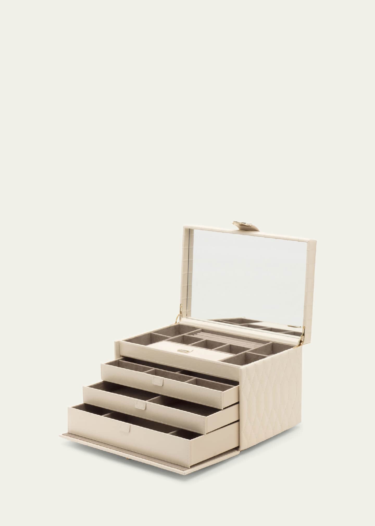 WOLF Caroline Ivory Large Jewelry Case Image 3 of 5
