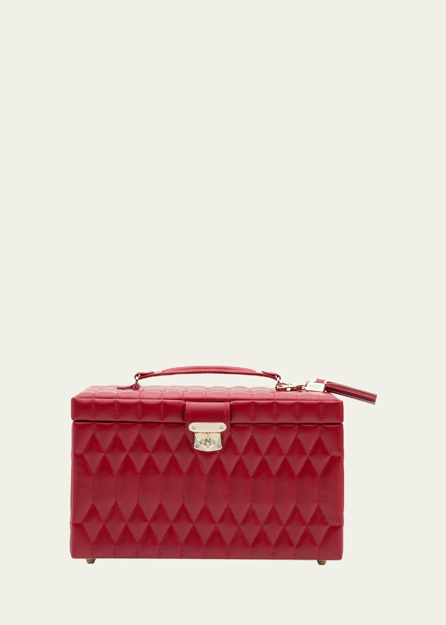 WOLF Caroline Red Large Jewelry Case Image 1 of 4