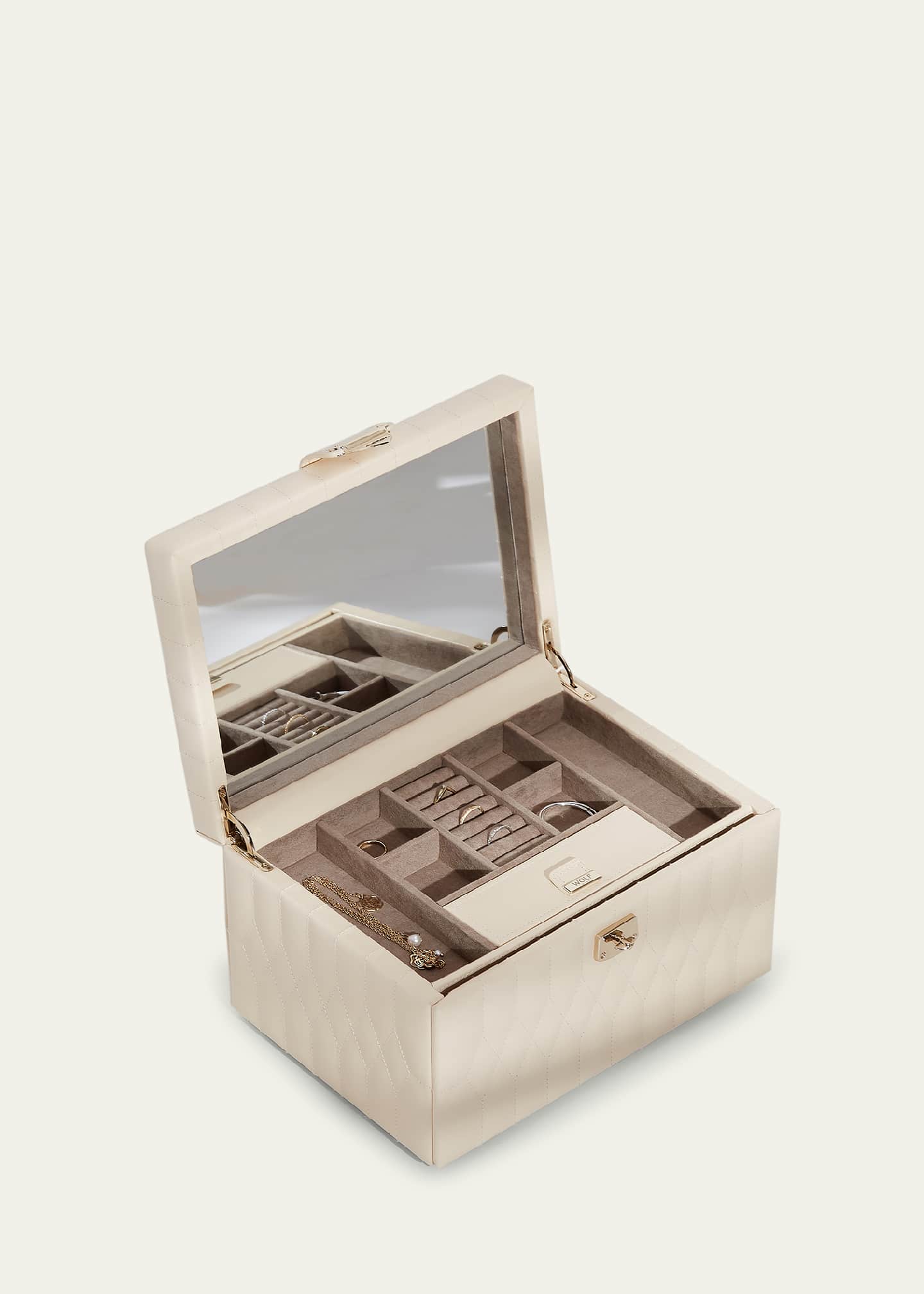 WOLF Caroline Ivory Medium Jewelry Case Image 5 of 5