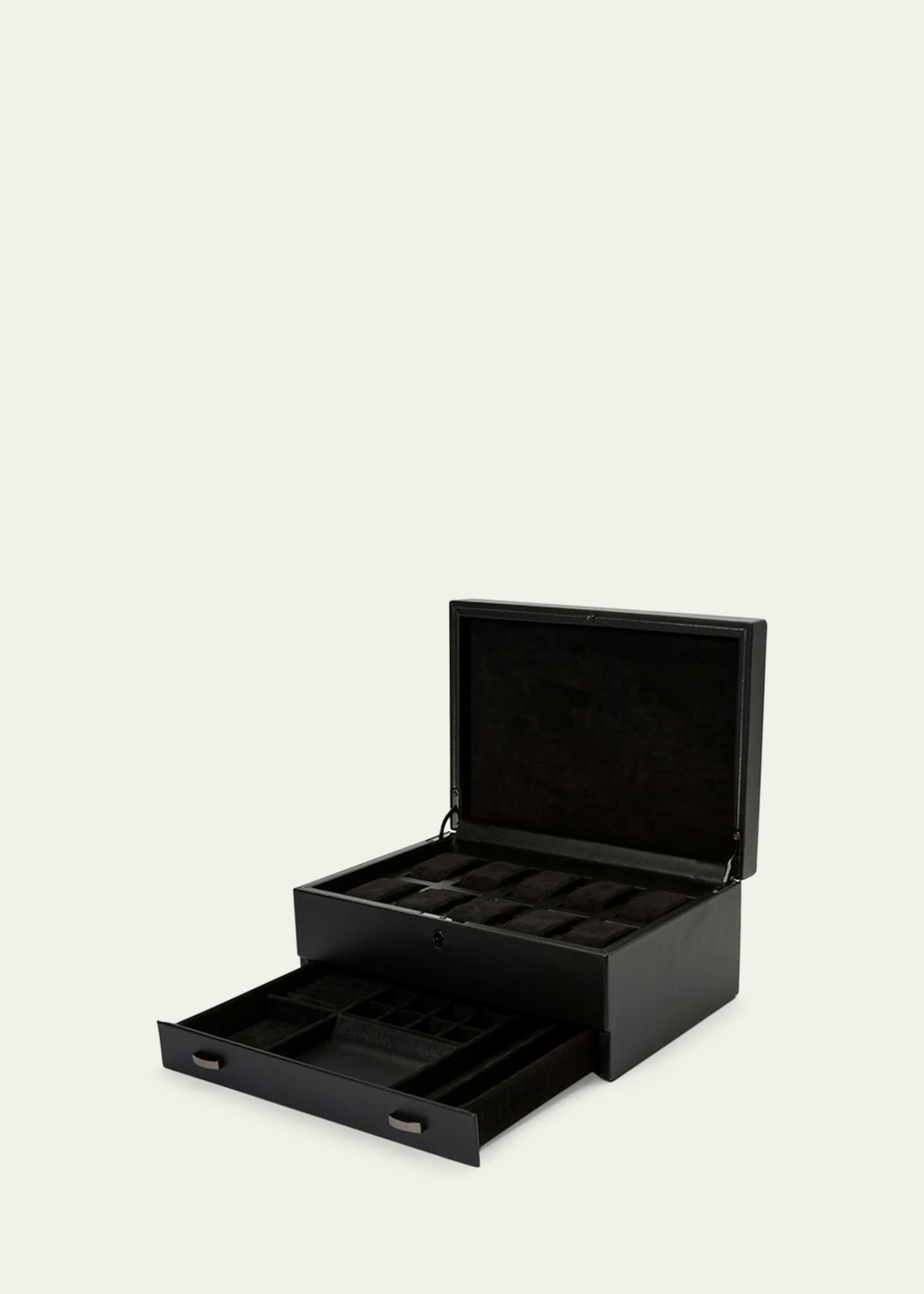 WOLF British Racing 10-Piece Watch Box with Storage Image 4 of 5