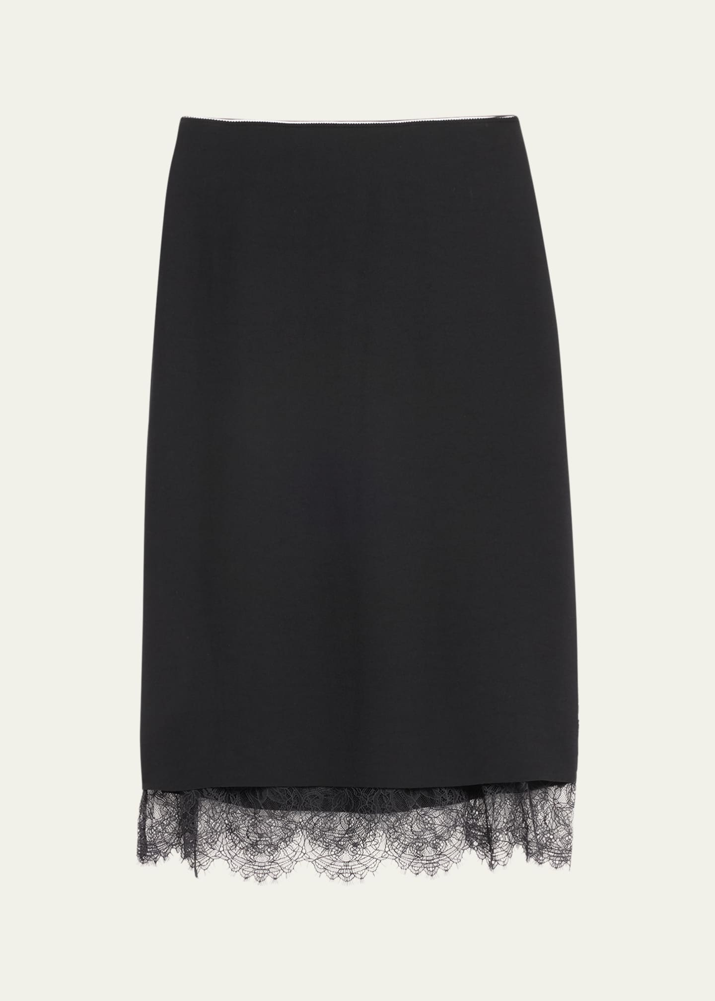 Vince black midi skirt online