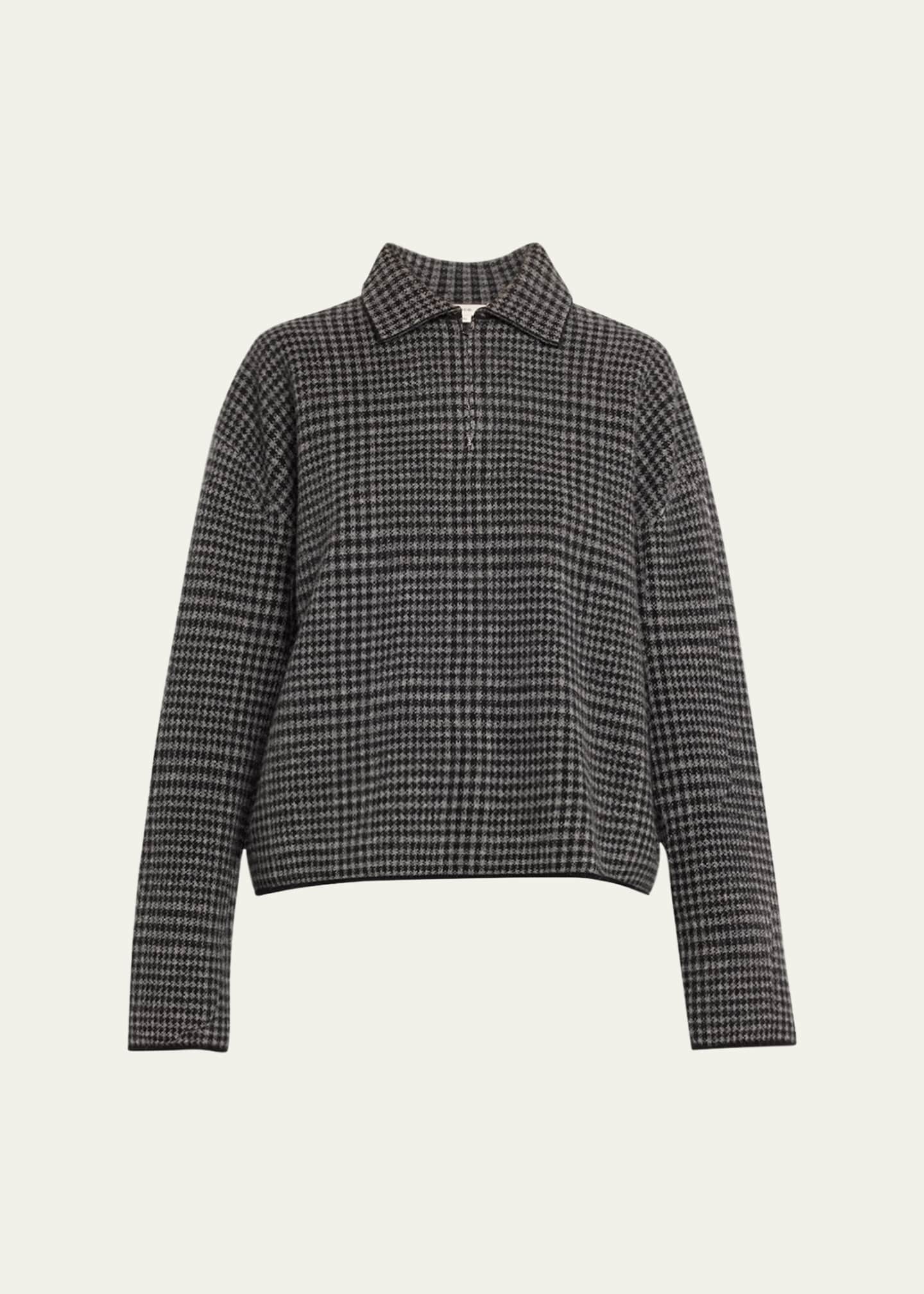 Vince plaid sweater cheap