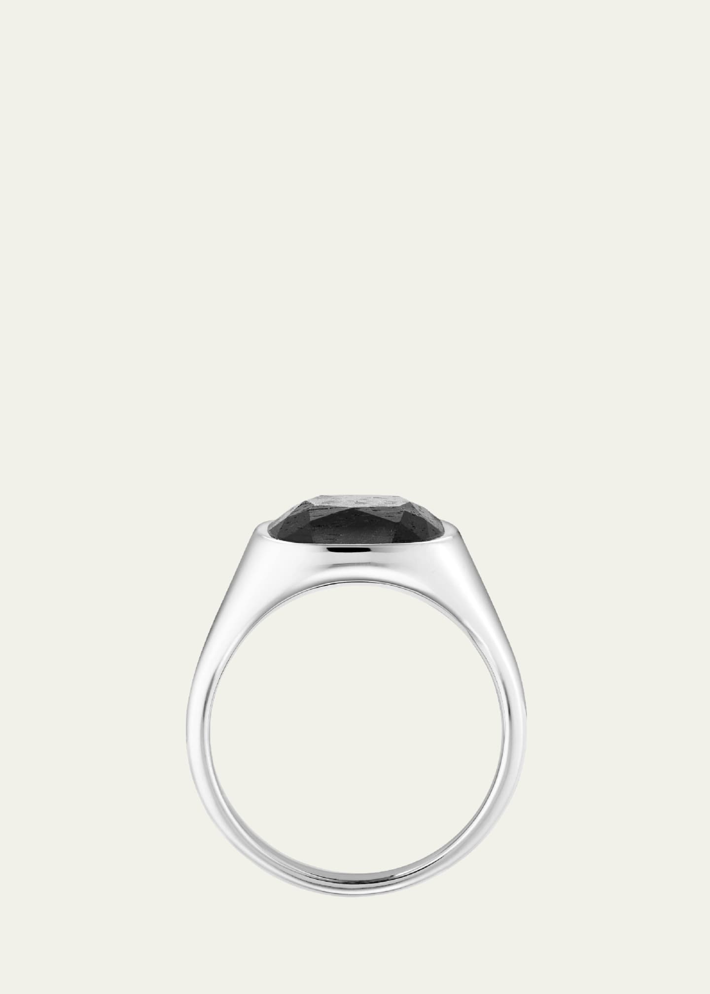 KINRADEN Men's The Brethren Mpingo Blackwood Signet Ring Image 1 of 2