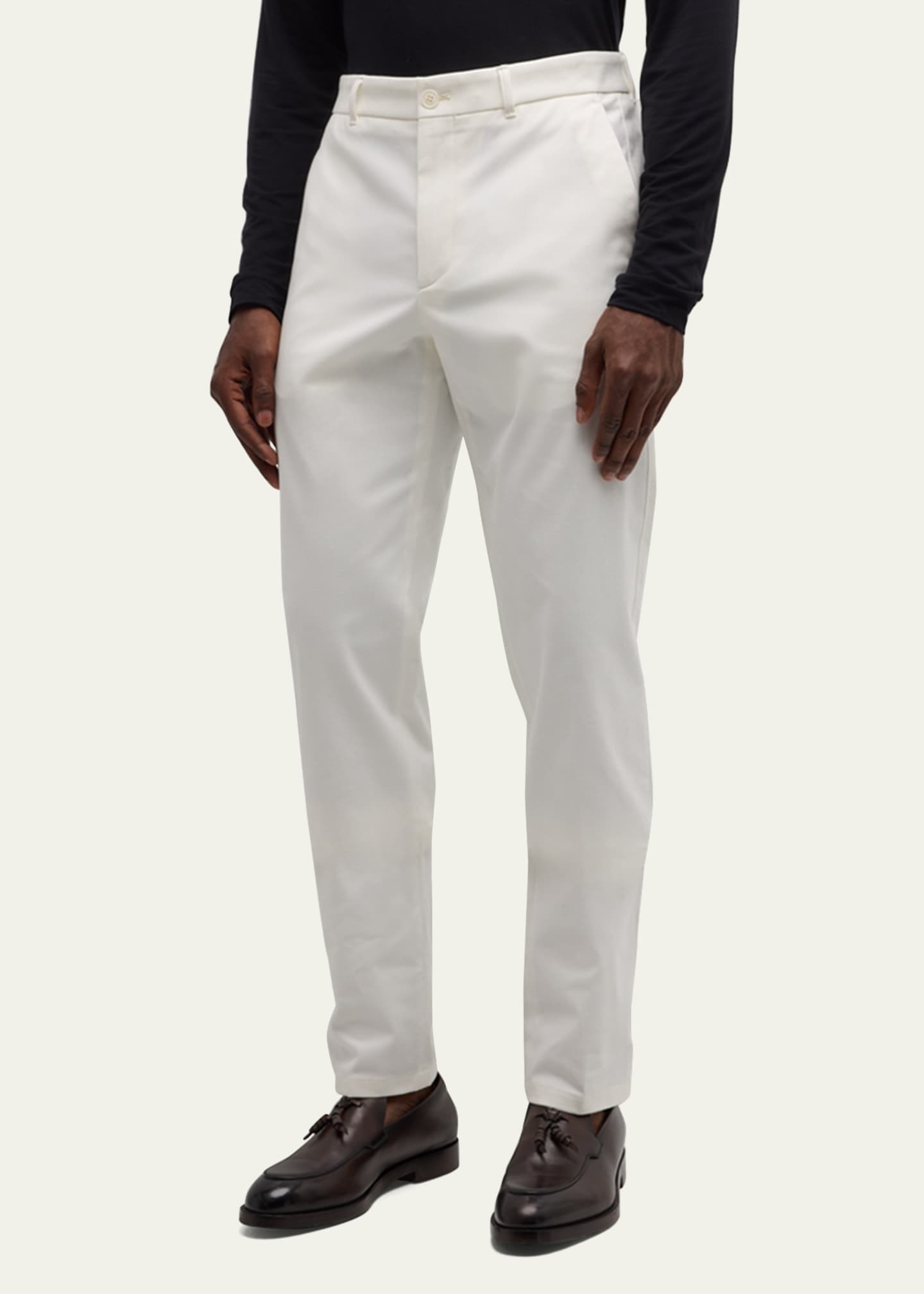 Giorgio Armani Men's Gabardine Diagonal Weave Trousers Image 4 of 5