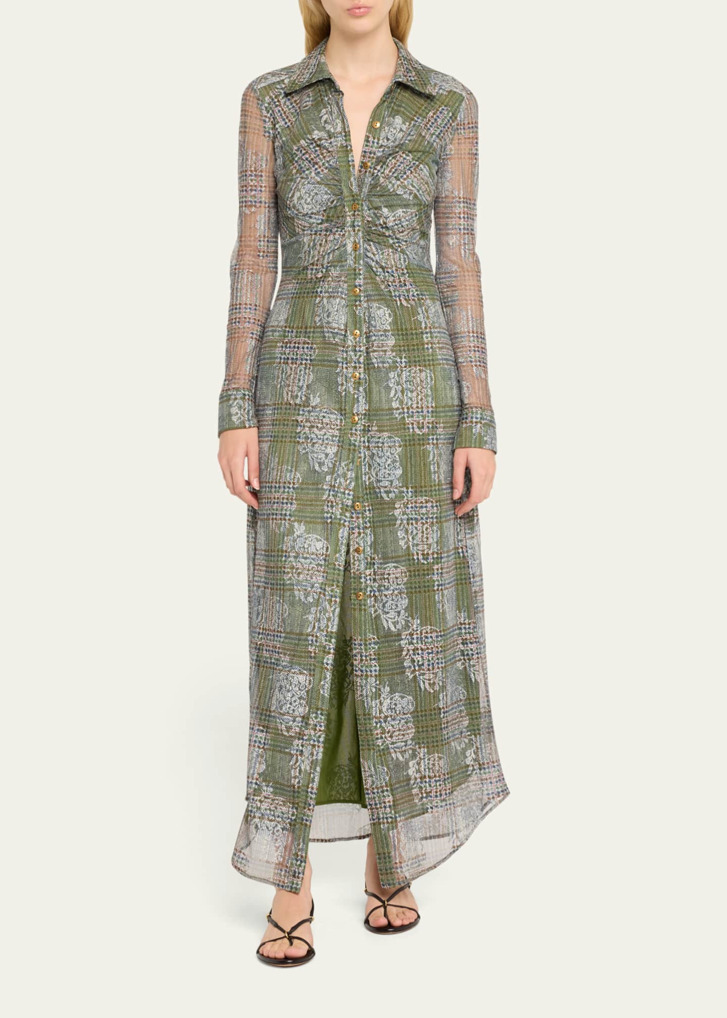 Ramy Brook Wyatt Tartan Midi Dress Image 2 of 5