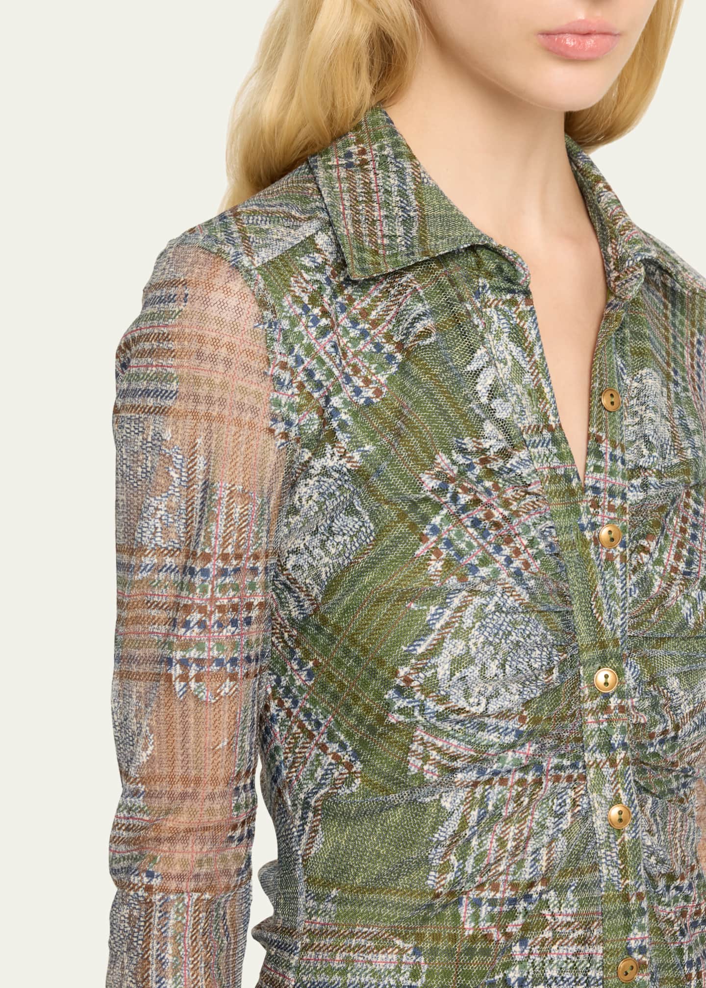 Ramy Brook Wyatt Tartan Midi Dress Image 5 of 5